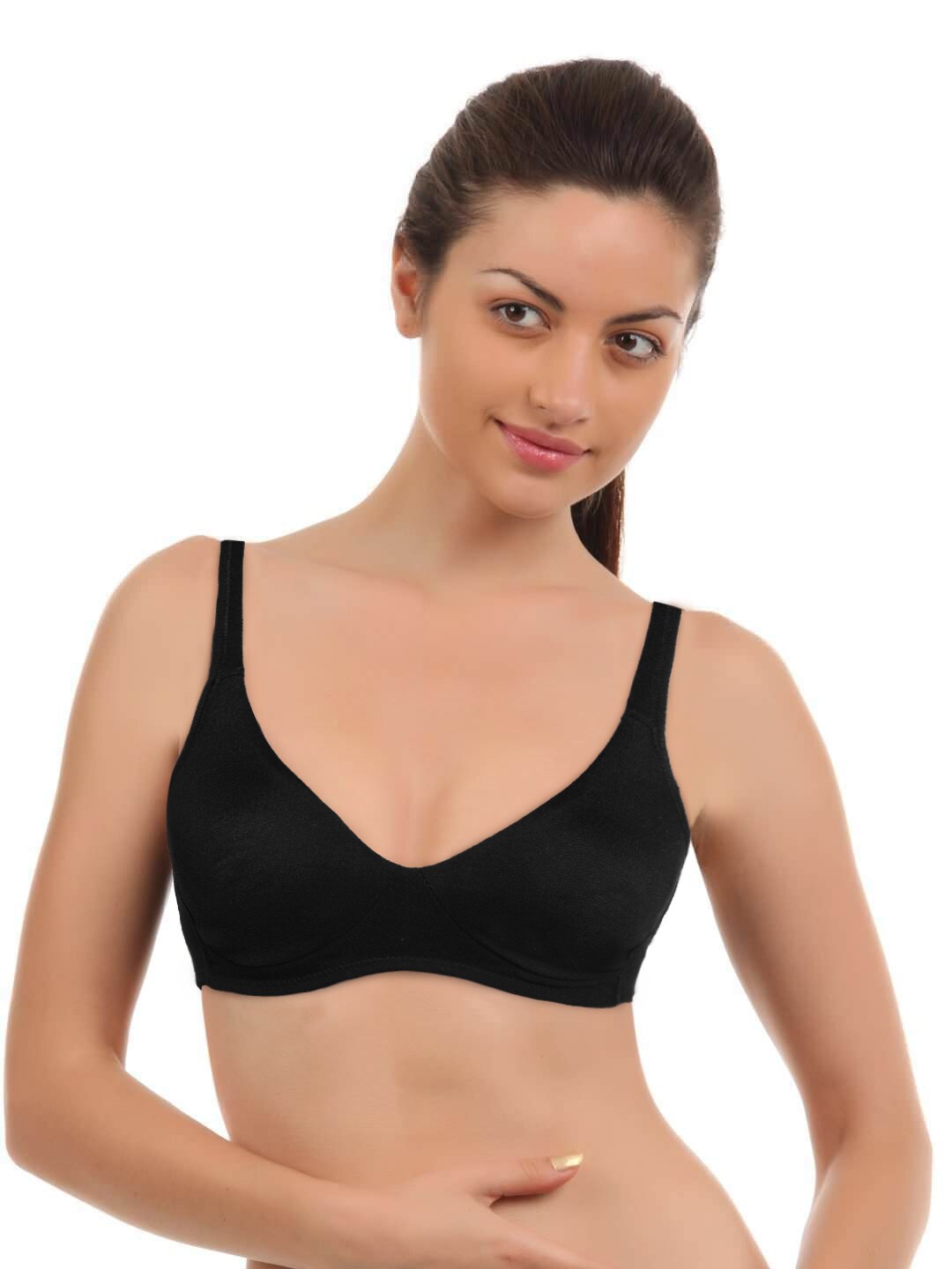 Lovable Cotton Essensuals Black Bra