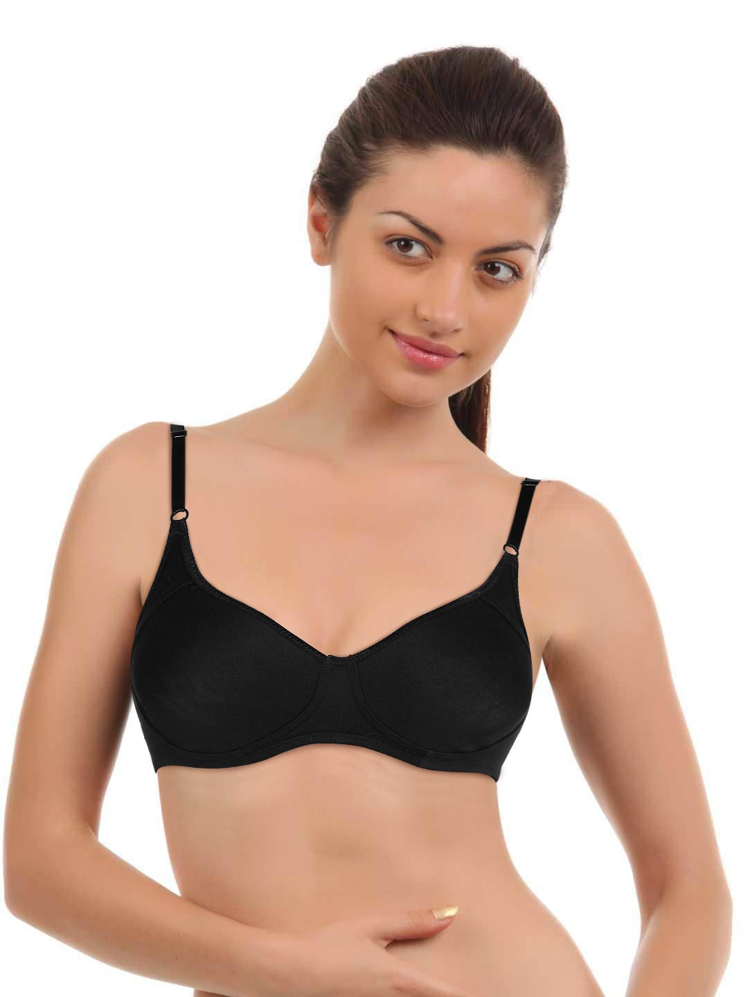 Lovable Cotton Essensuals Black Bra