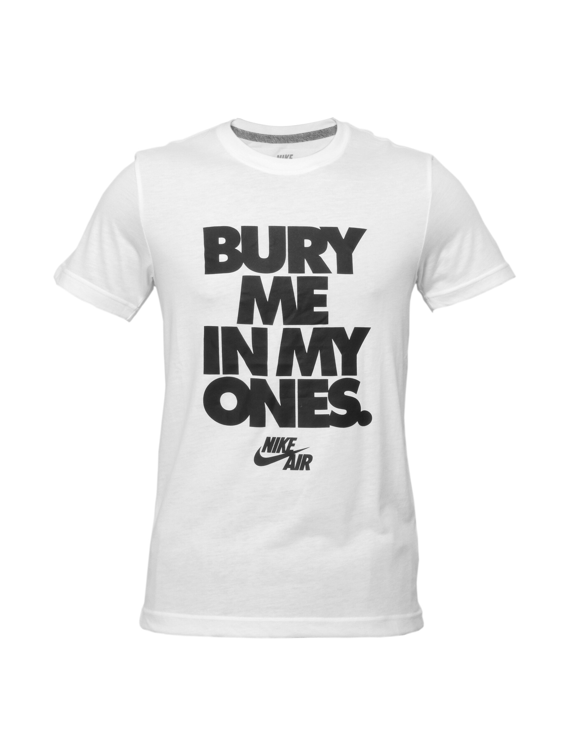 Nike Men Printed White T-shirt