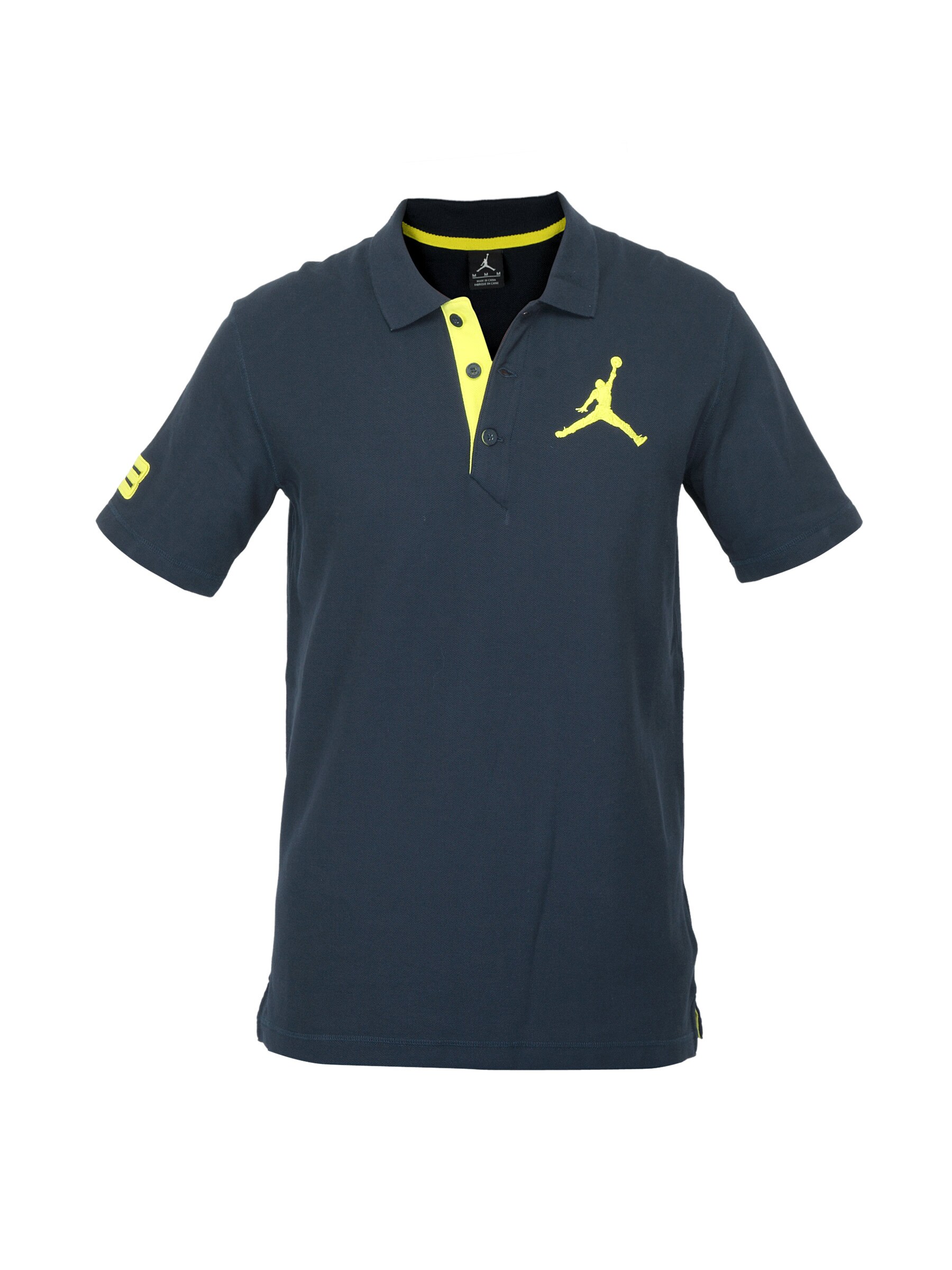 Nike Men Jumbo Jumpman Polo Navy Blue T-shirt