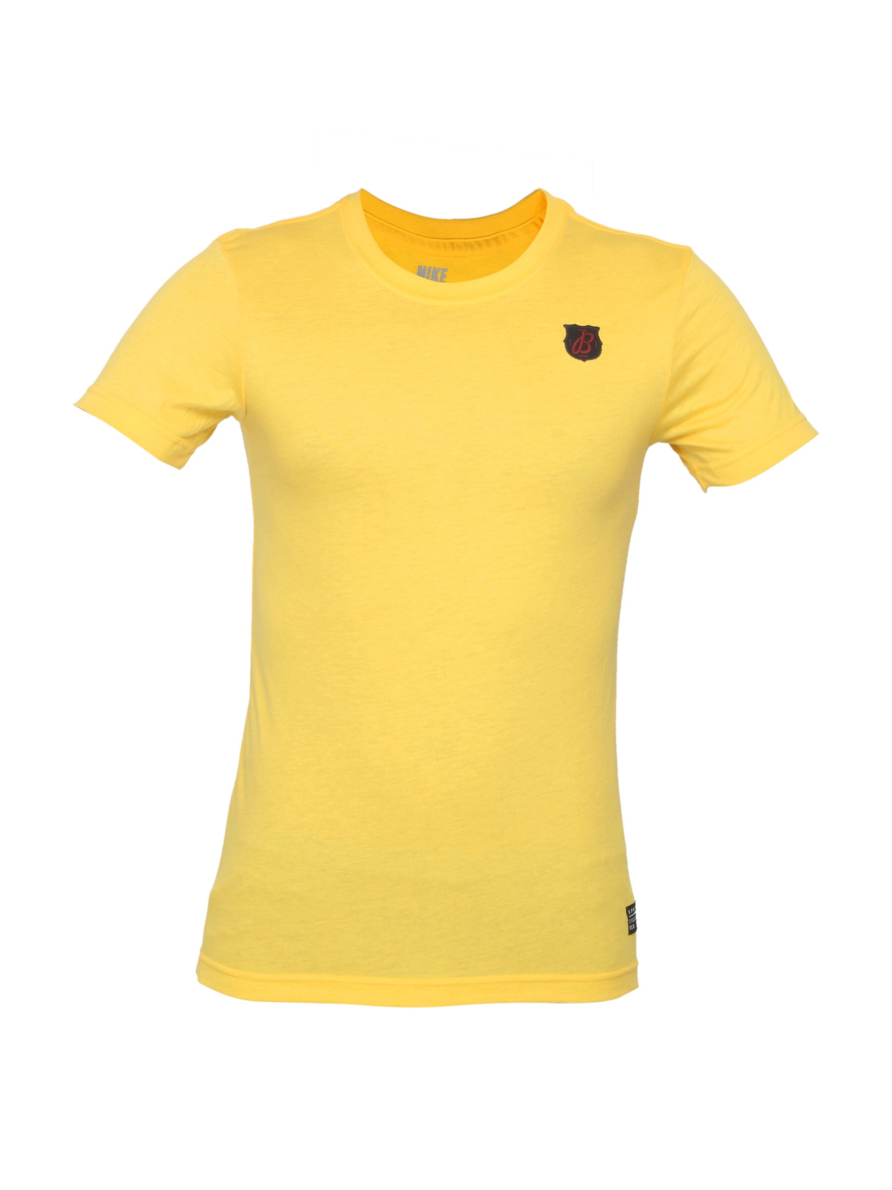 Nike Men Barca Logo Yellow T-shirt