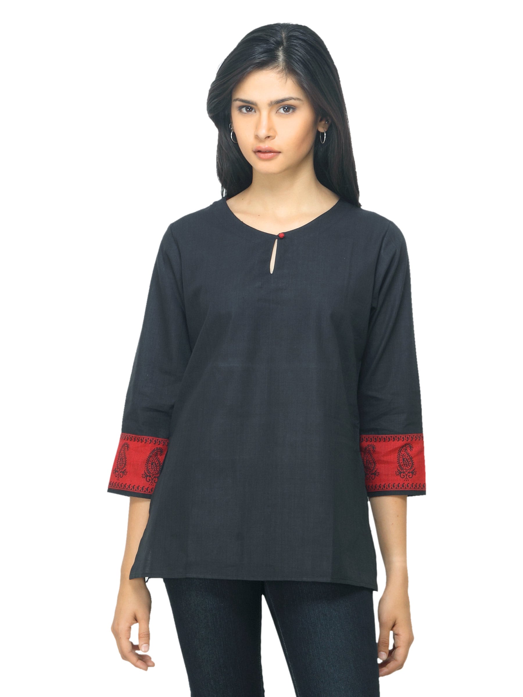 Fabindia Women Black Kurti