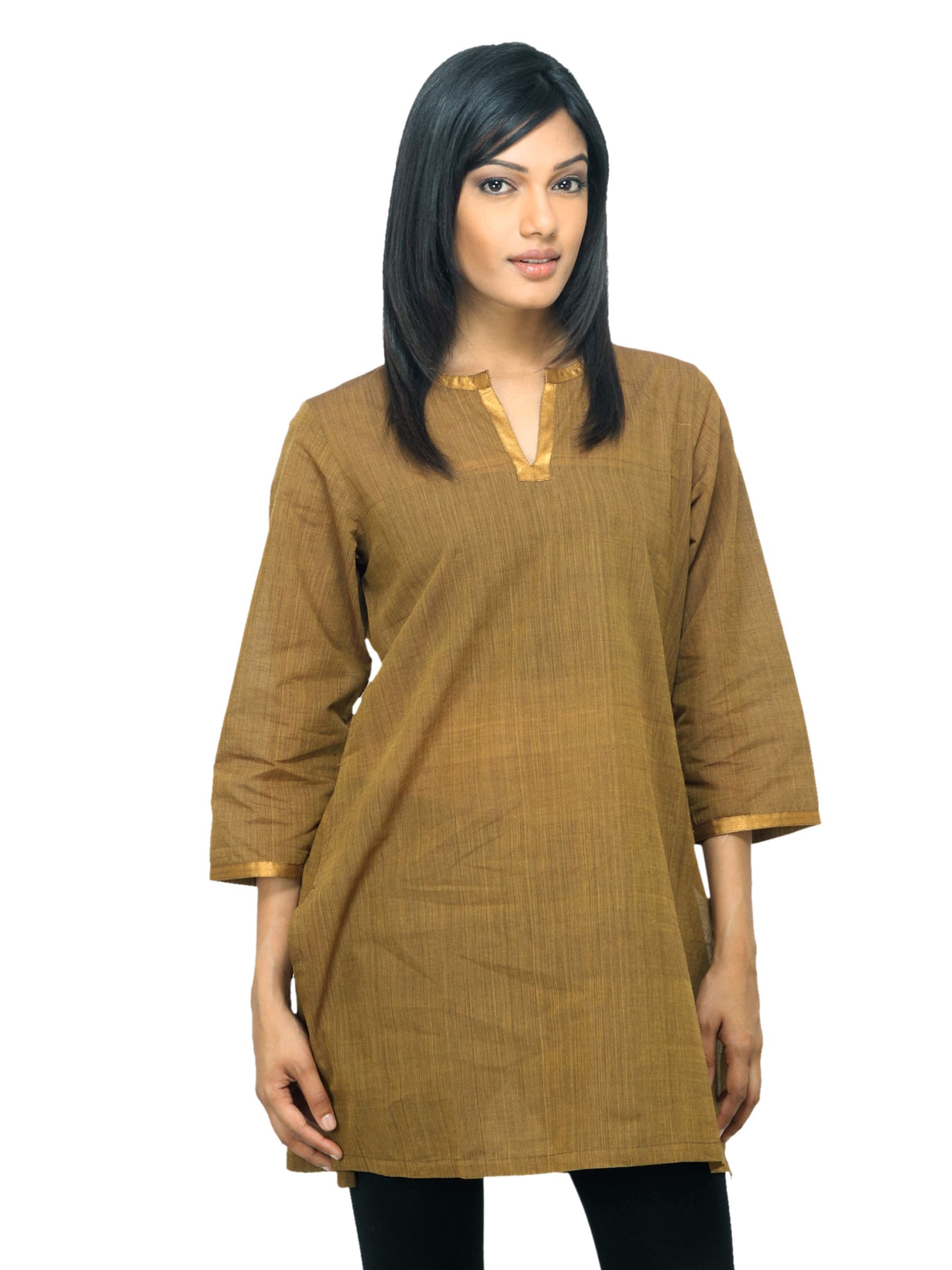 Fabindia Women Brown Kurta