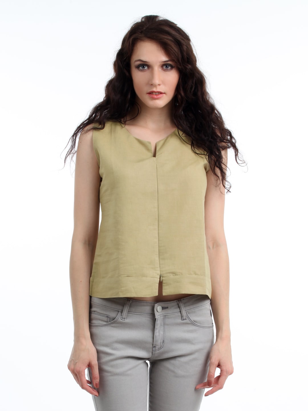 Fabindia Women Beige Top