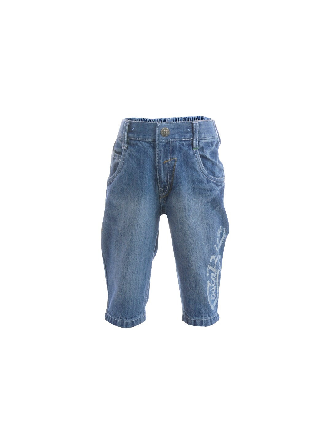 Gini and Jony Boys Washed Blue 3/4 Length Pants