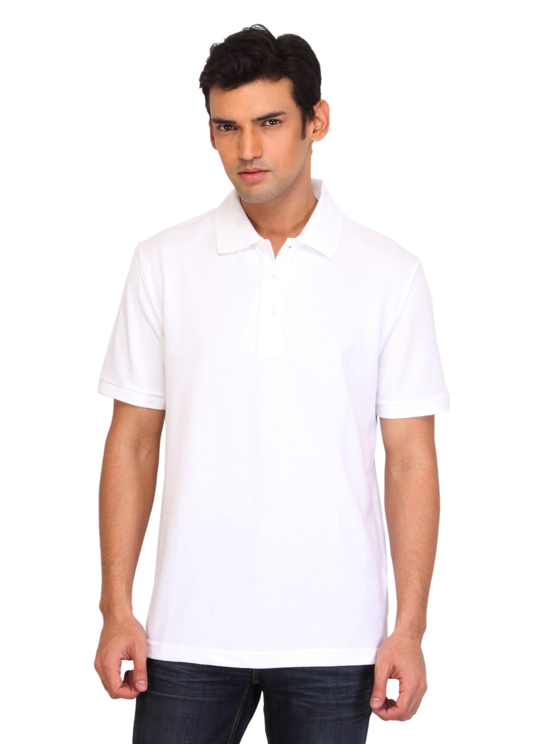 Puma Men White Polo T-shirt
