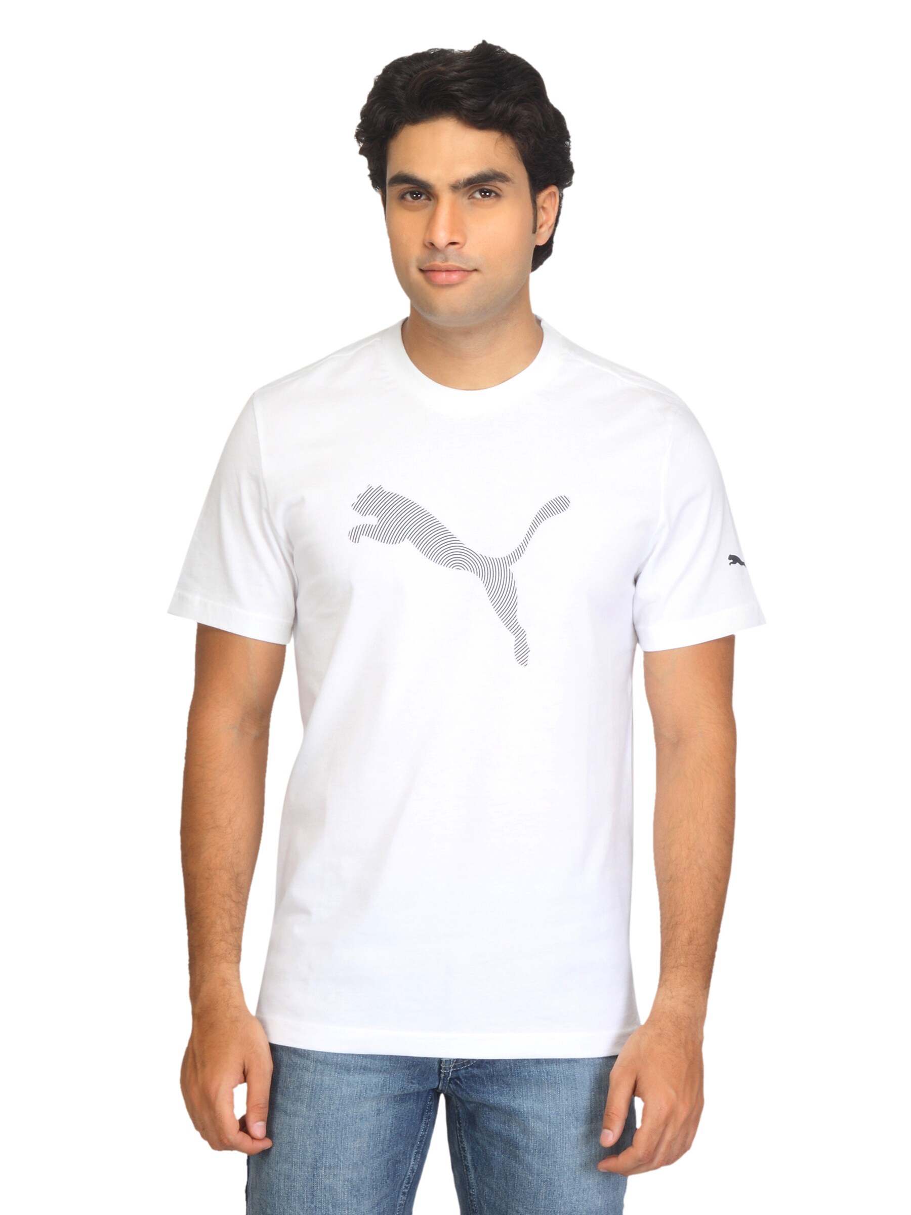 Puma Men Dizzy Graphic White T-shirt