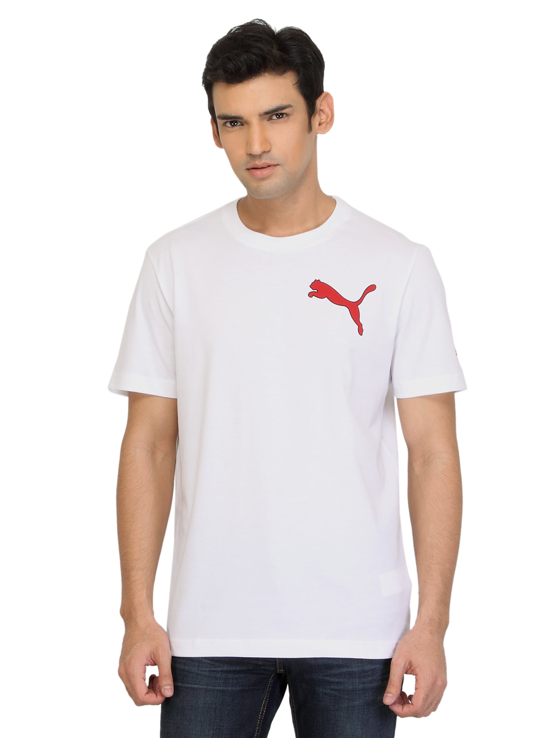 Puma Men Pounce Graphic White T-shirt