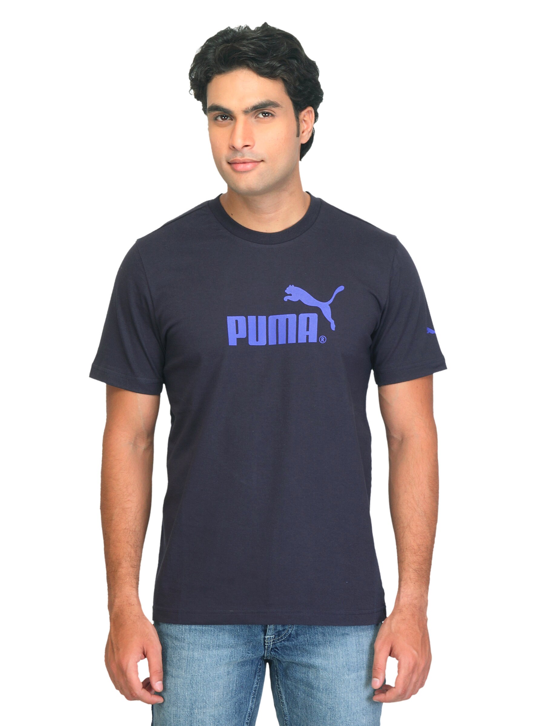 Puma Men Hamburg Graphic Navy Blue T-shirt