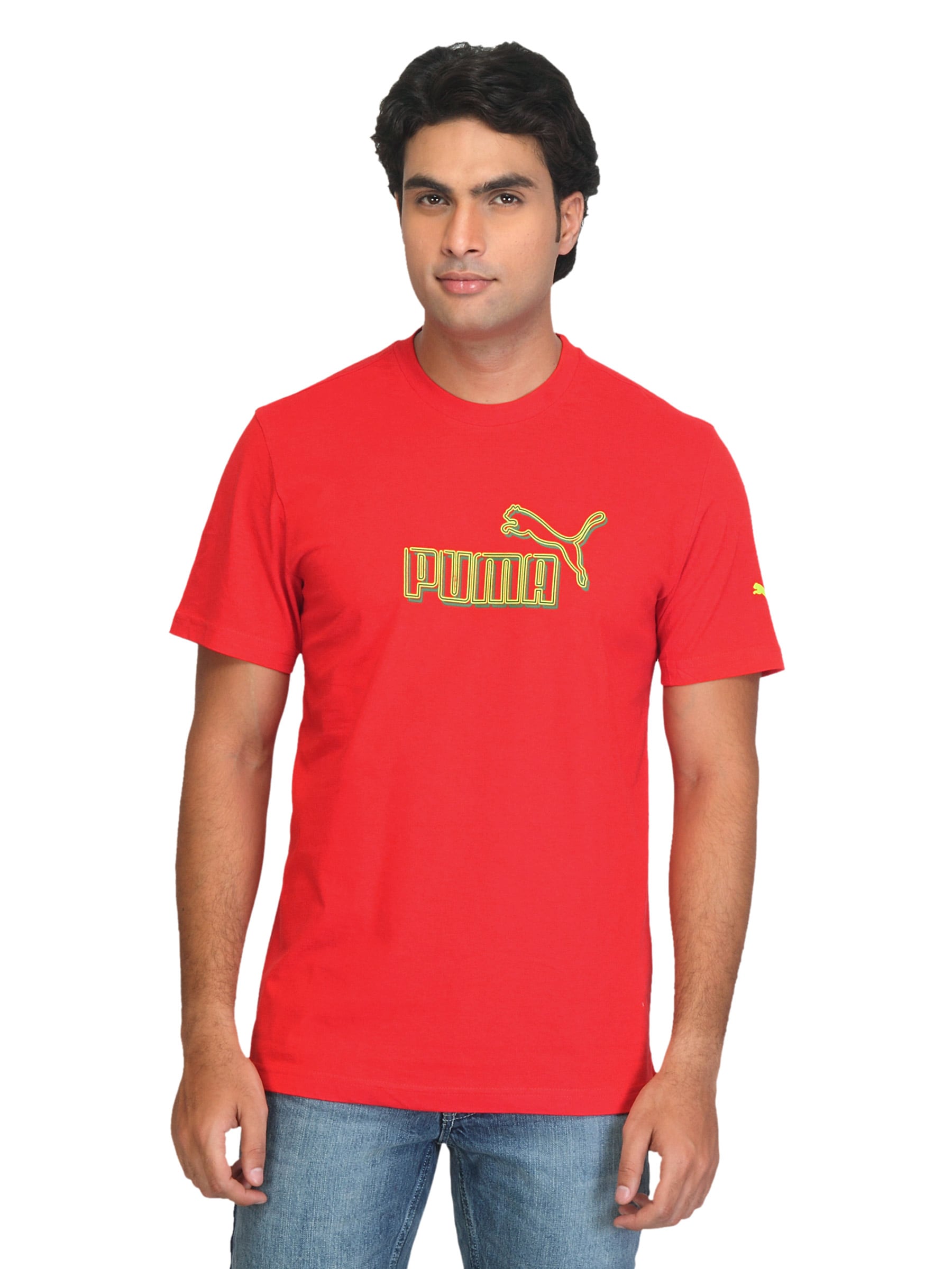 Puma Men Calonge Graphic Red T-shirt
