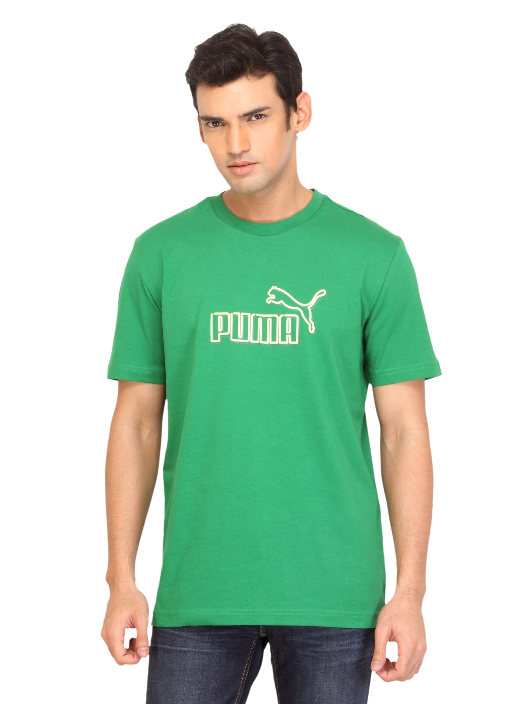 Puma Men Calonge Graphic Green T-shirt