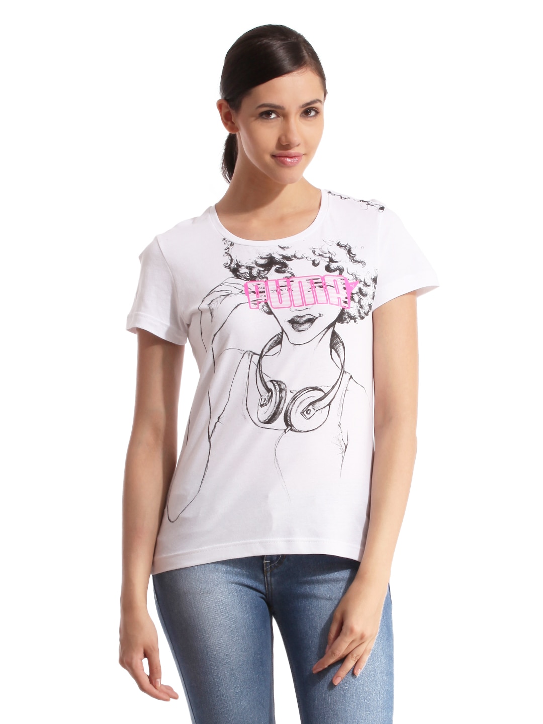 Puma Women Jane White T-shirt