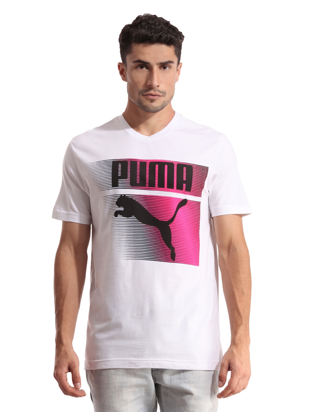 Puma Men Glyth White T-shirt