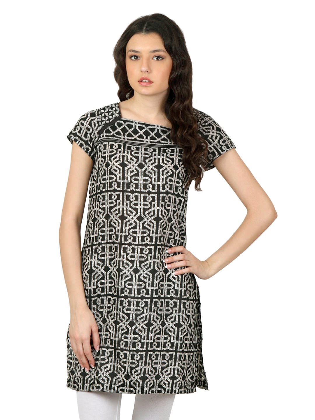 W Women Black Kurta