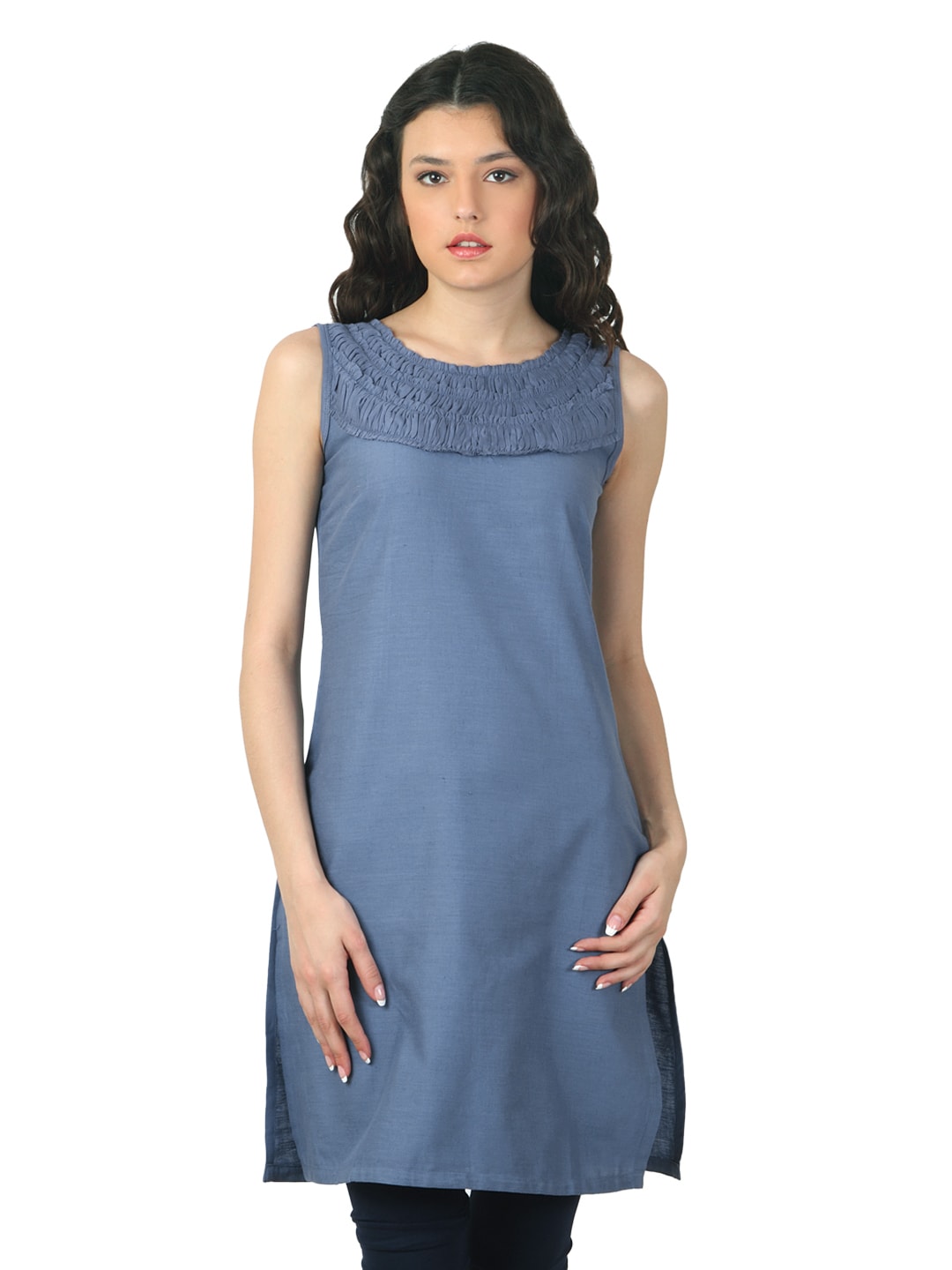 W Women Blue Kurta