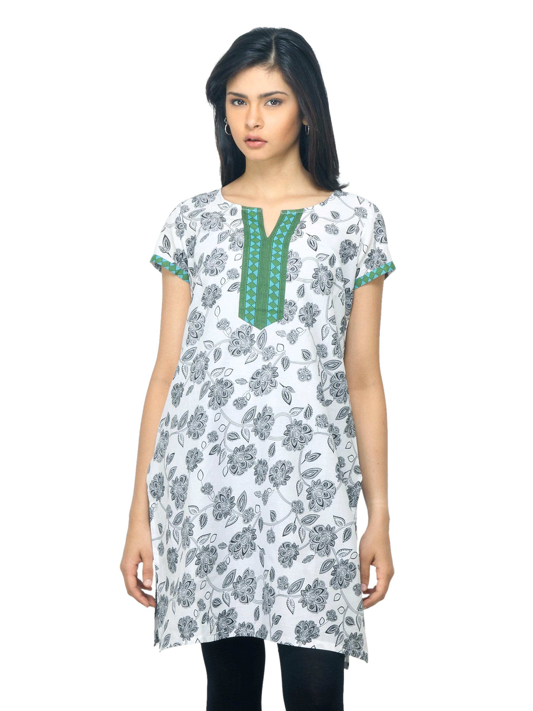 Aurelia Women Printed White Kurta