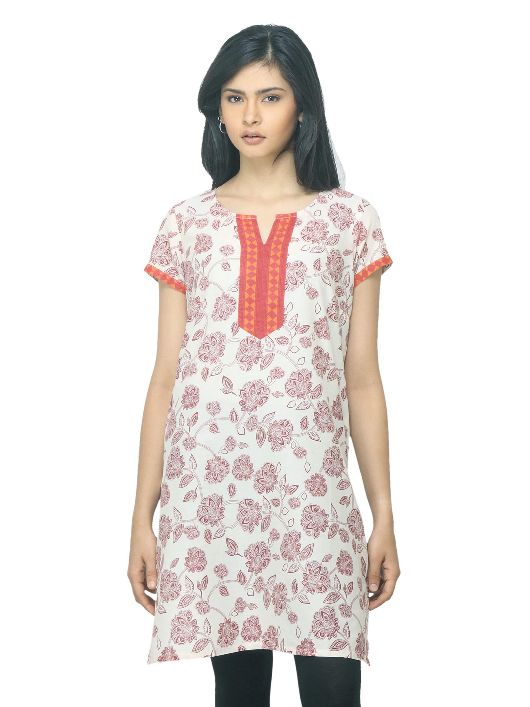 Aurelia Women Printed Red Kurta