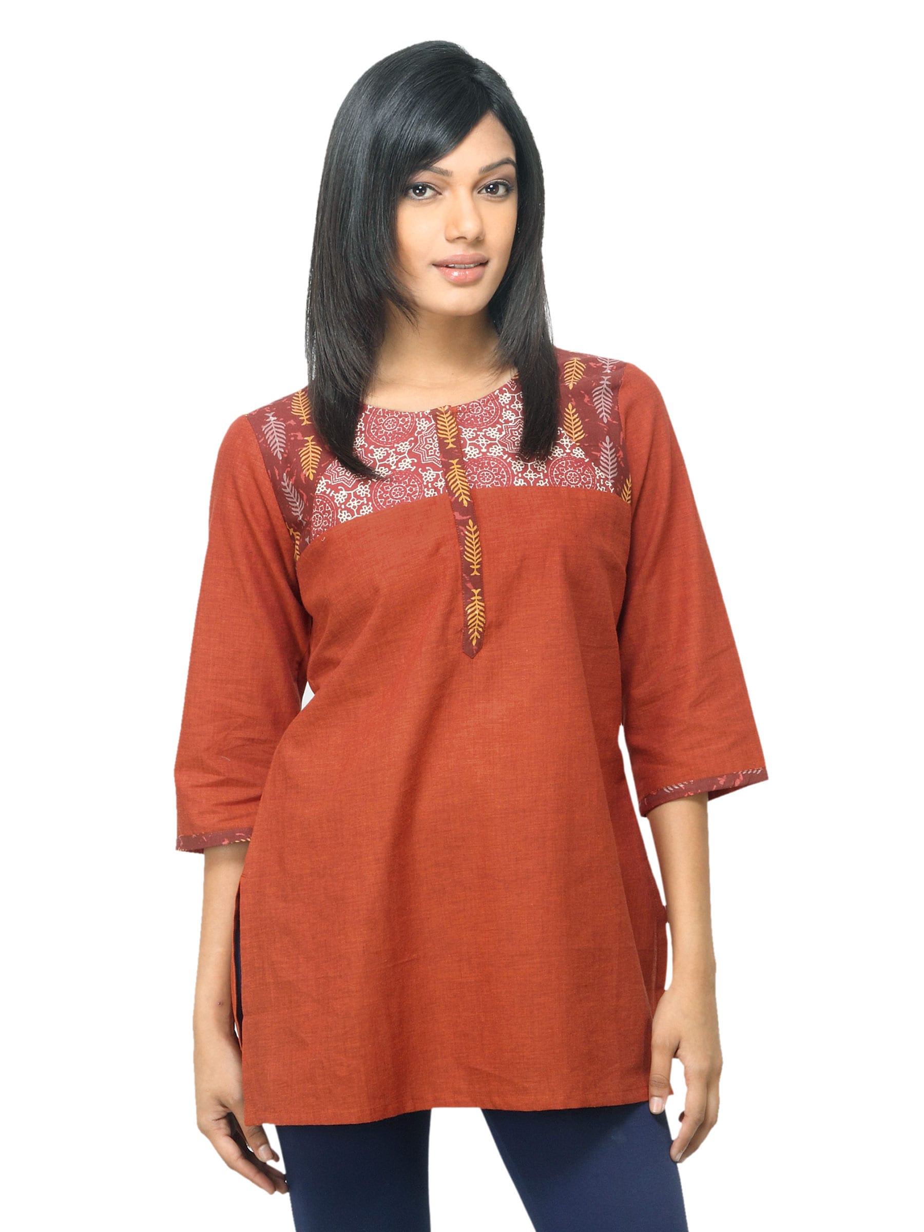 Aurelia Women Rust Kurti