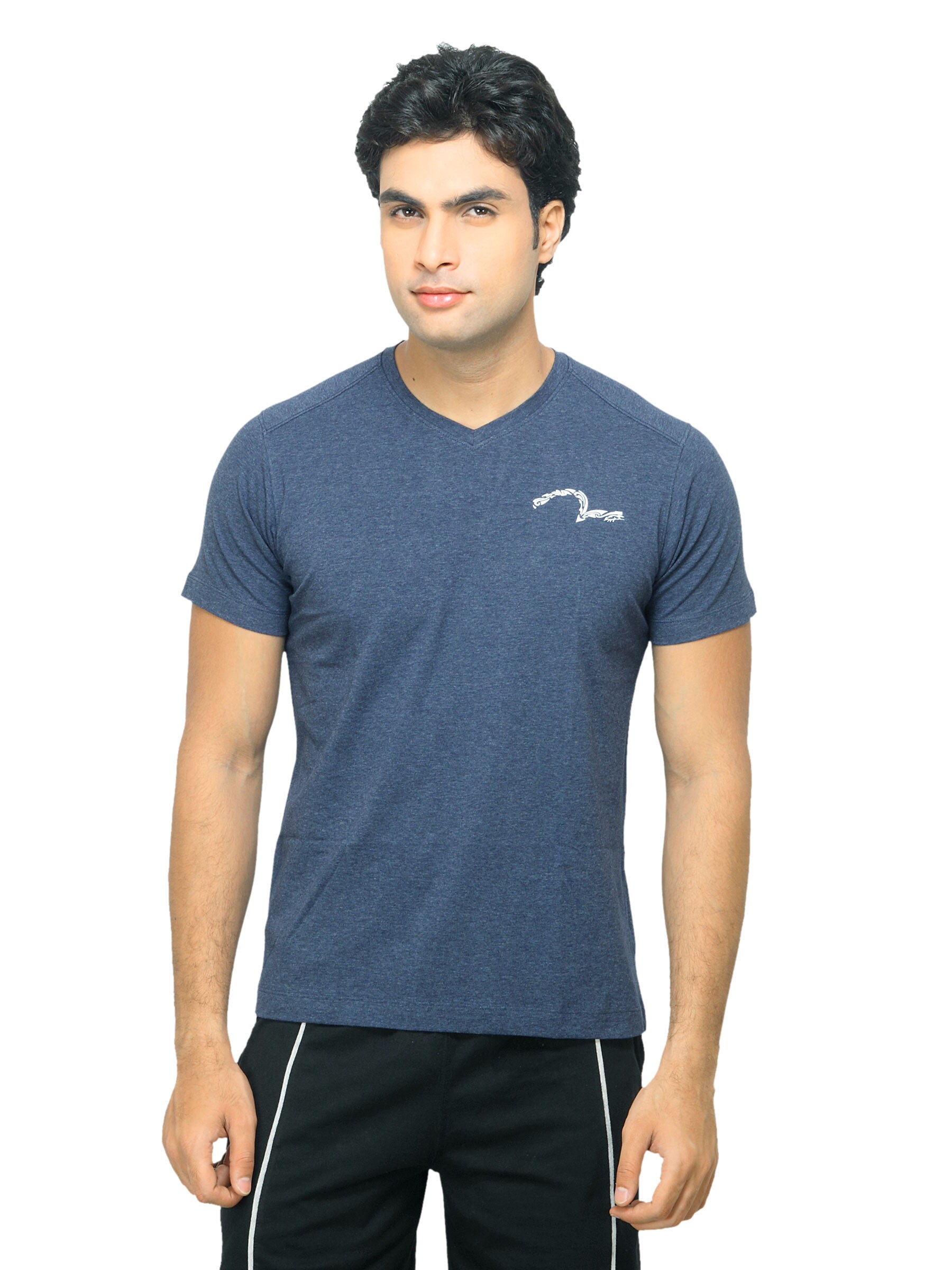 Spykar Men Navy Blue V-Neck Innerwear T-shirt