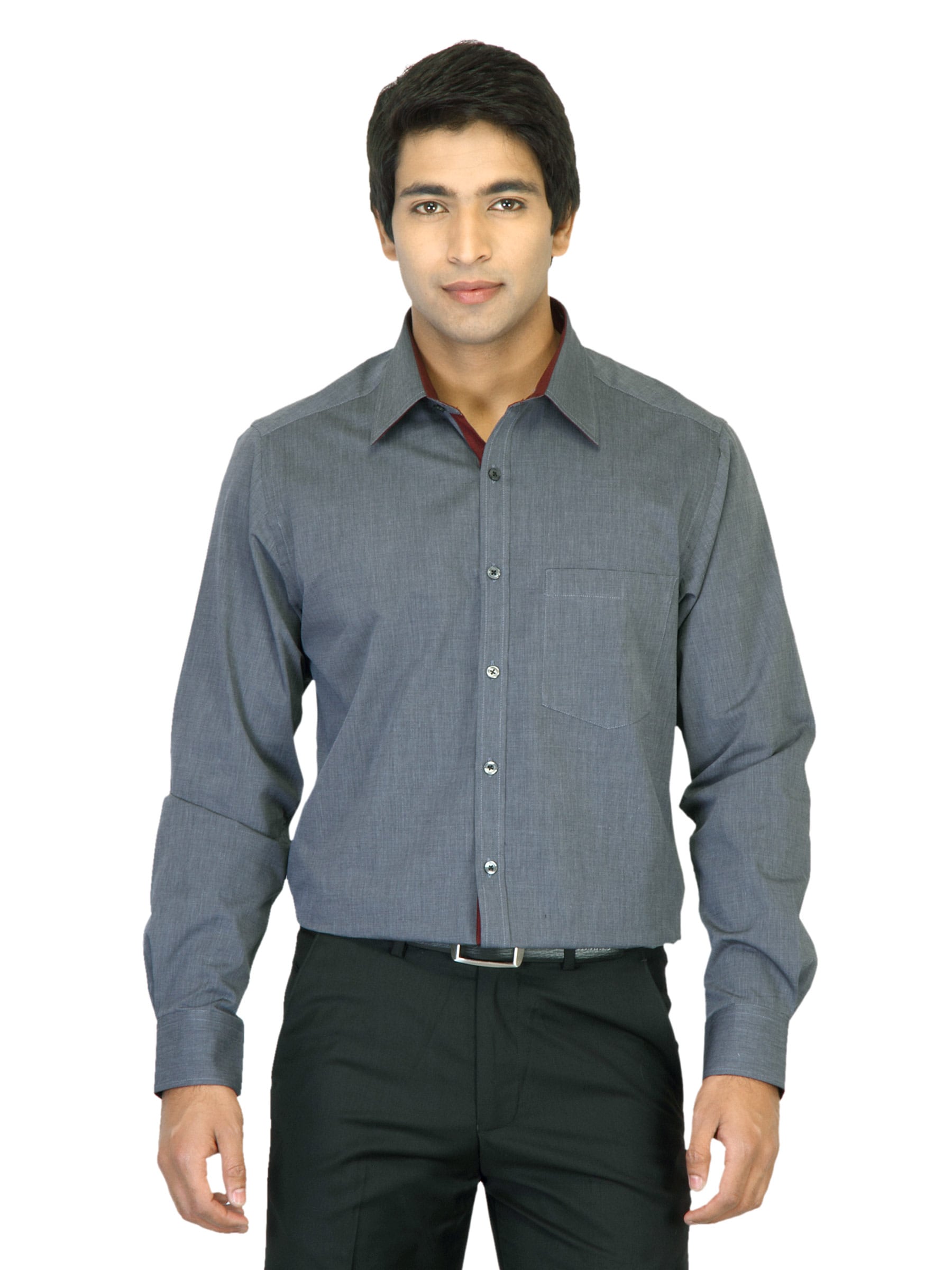 Indigo Nation Men Grey Shirt