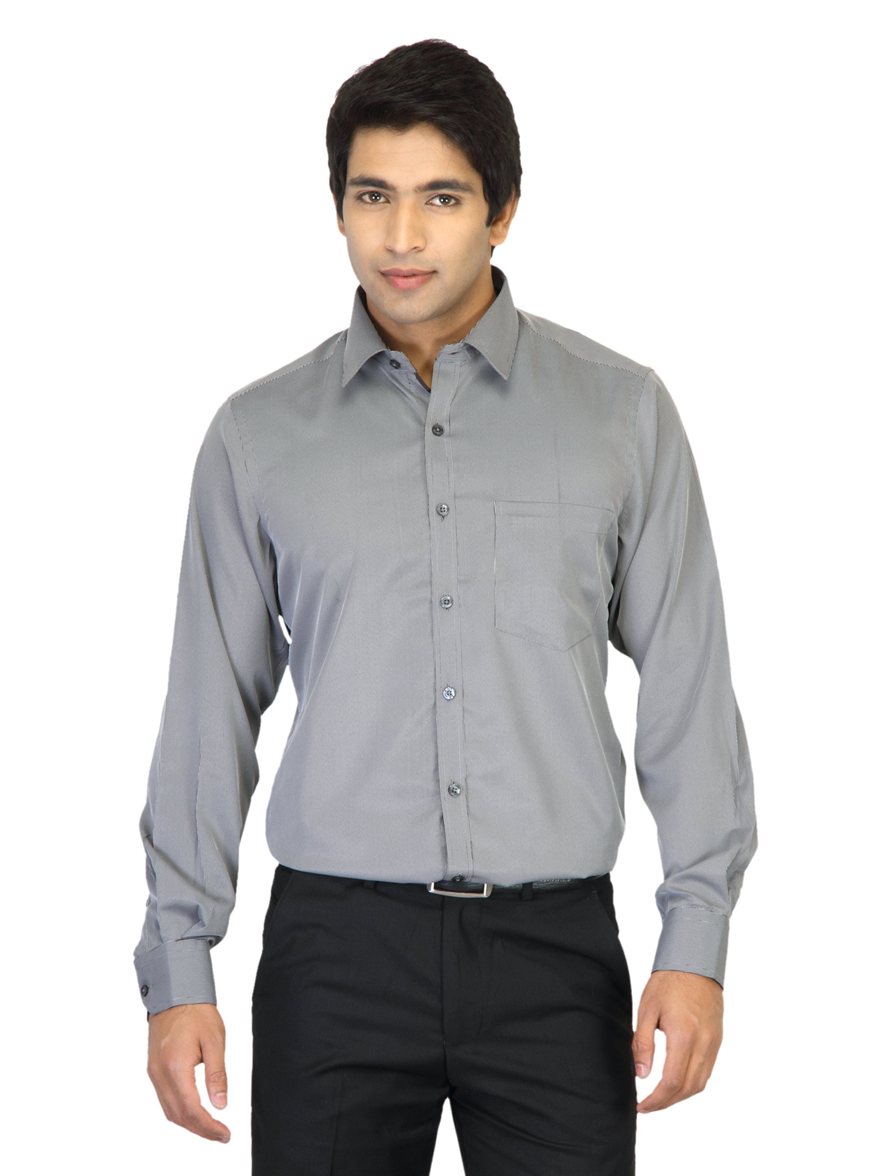 Indigo Nation Men Striped Black Shirt