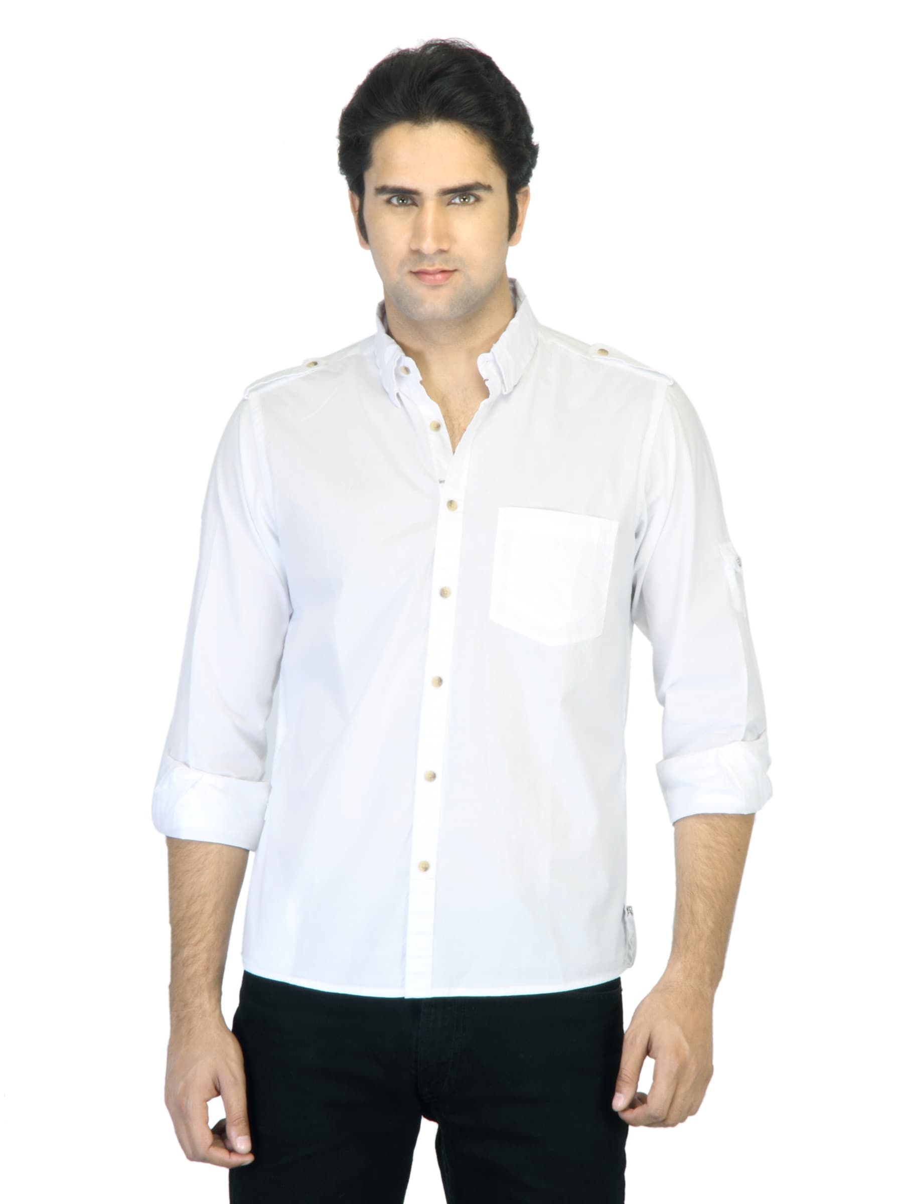 Indigo Nation Men White Shirt