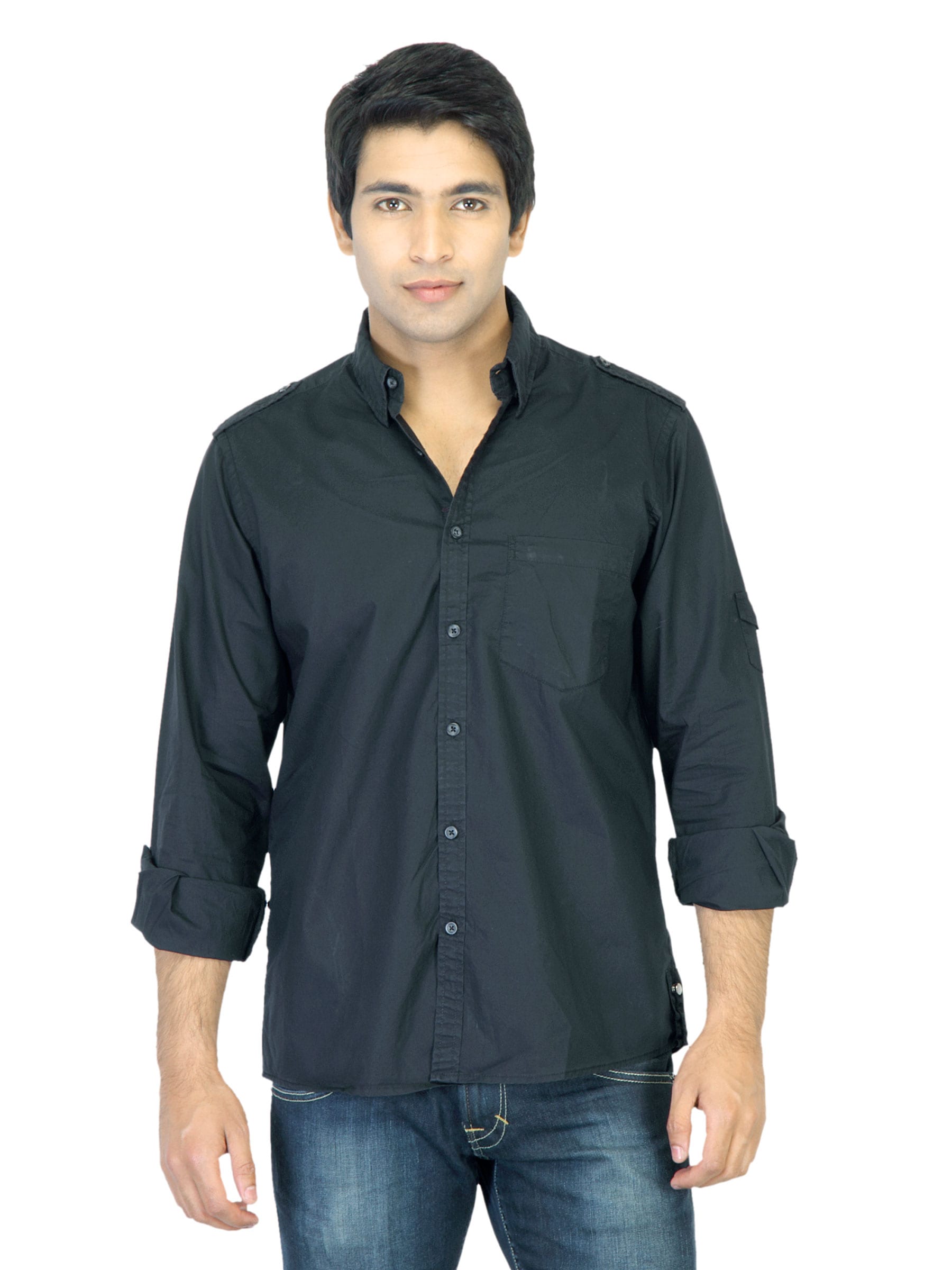 Indigo Nation Men Black Shirt