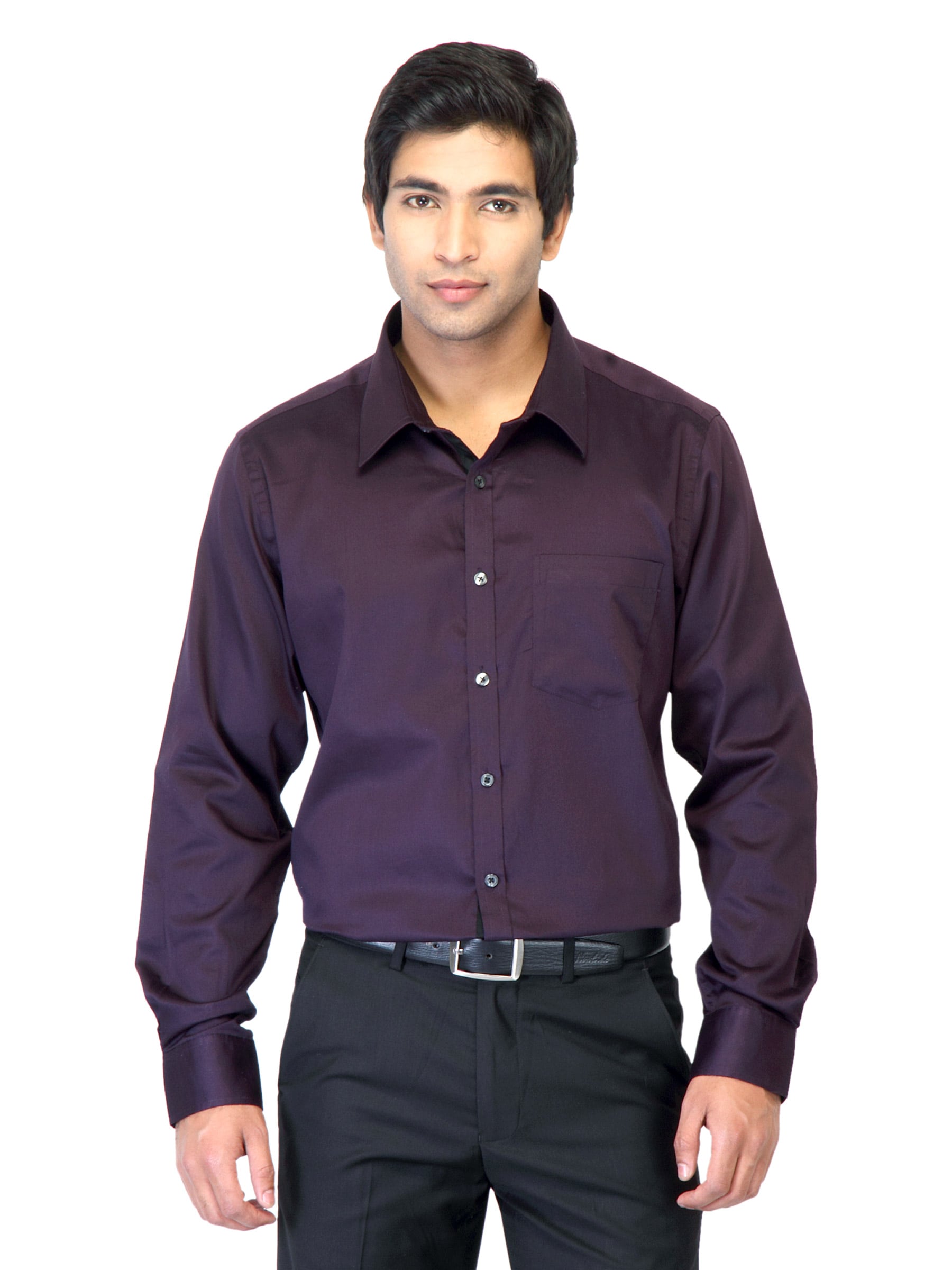 Indigo Nation Men Purple Shirt