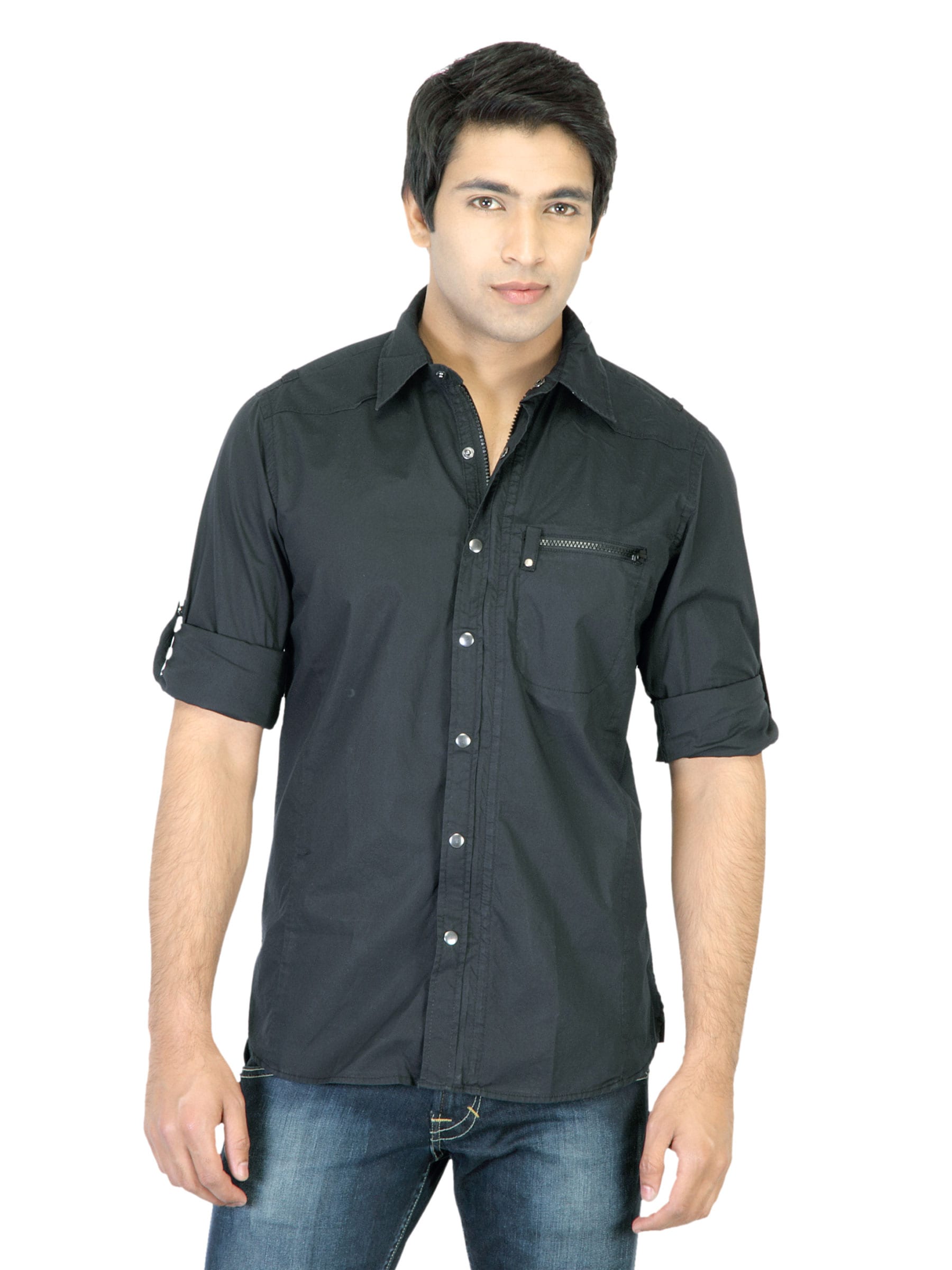 Indigo Nation Men Black Shirt