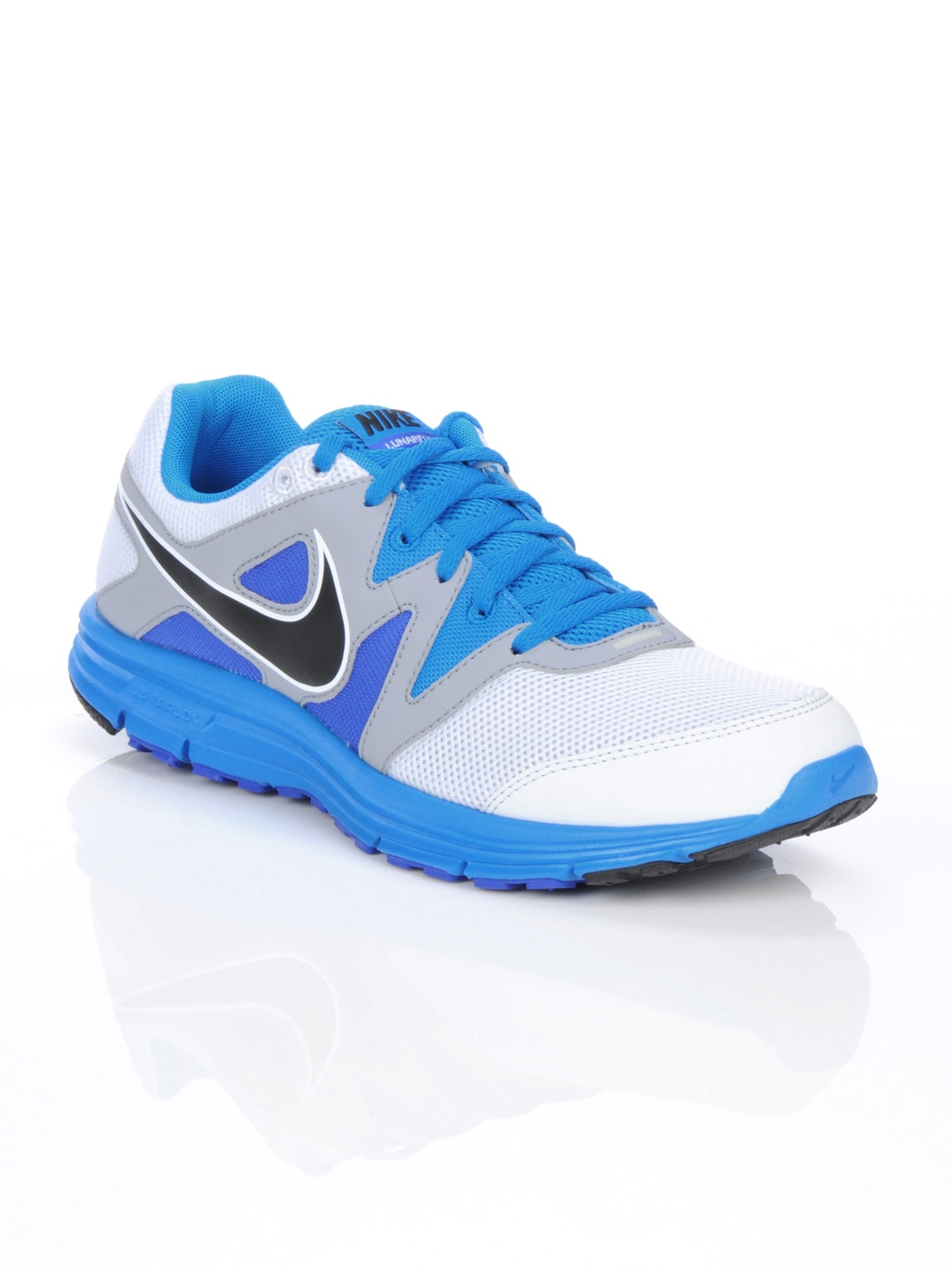 Nike Men Lunarfly +3 White Sports Shoes