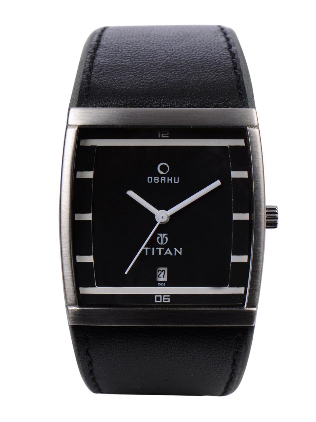 Titan Obahu Men Black Dial Watch