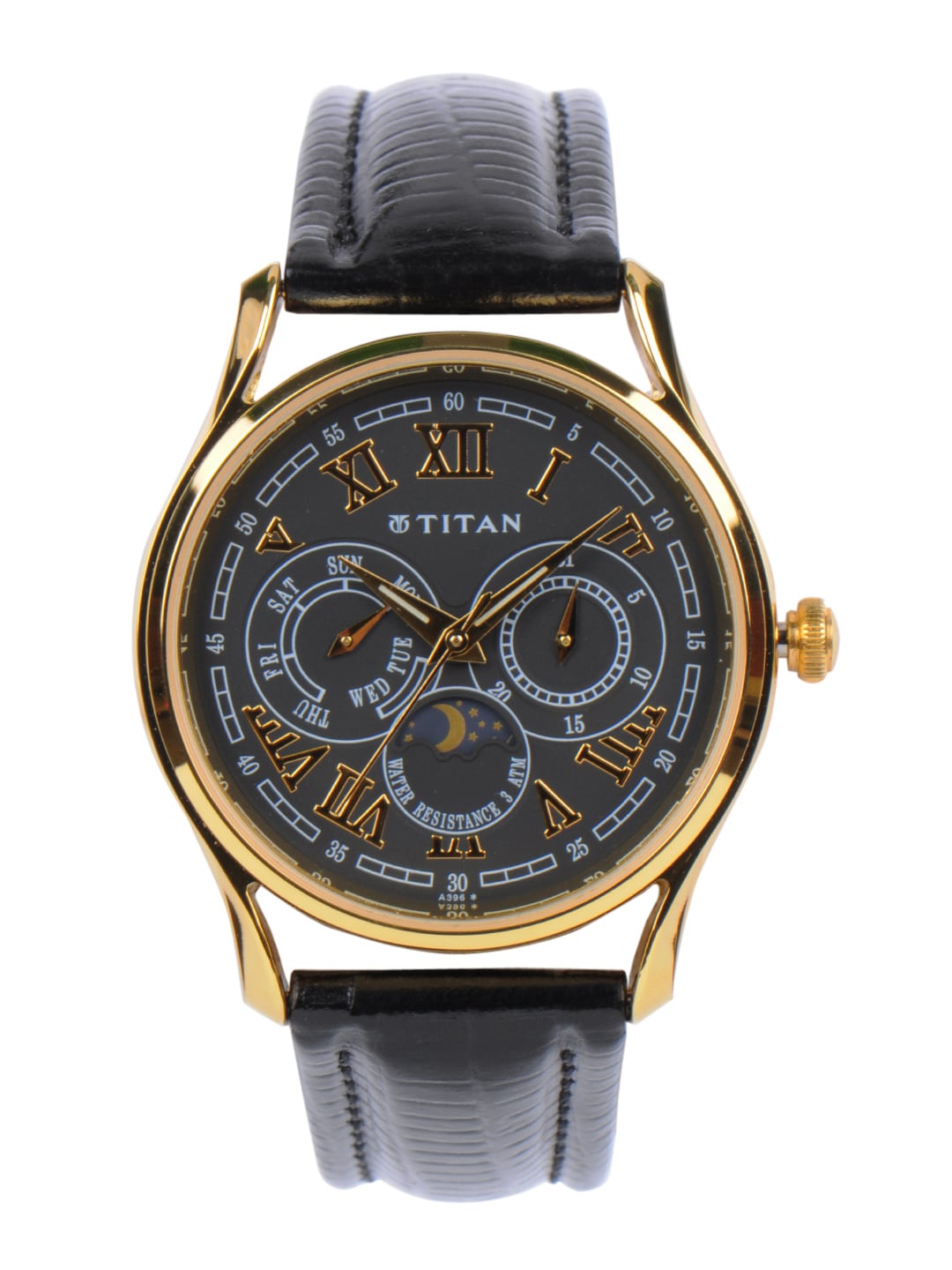 Titan Men Chronograph Black Dial Watch