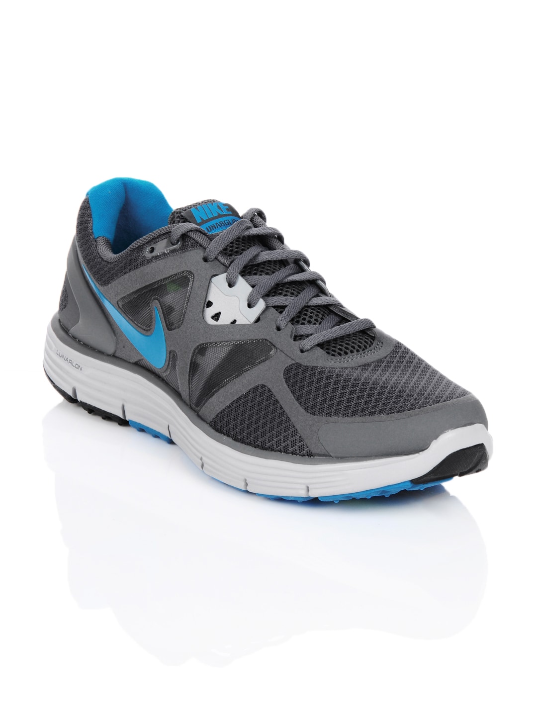 Nike Men Lunarglide Grey Sports Shoes