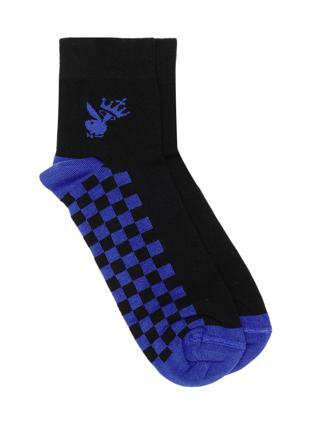 Playboy Men Black and Blue Socks