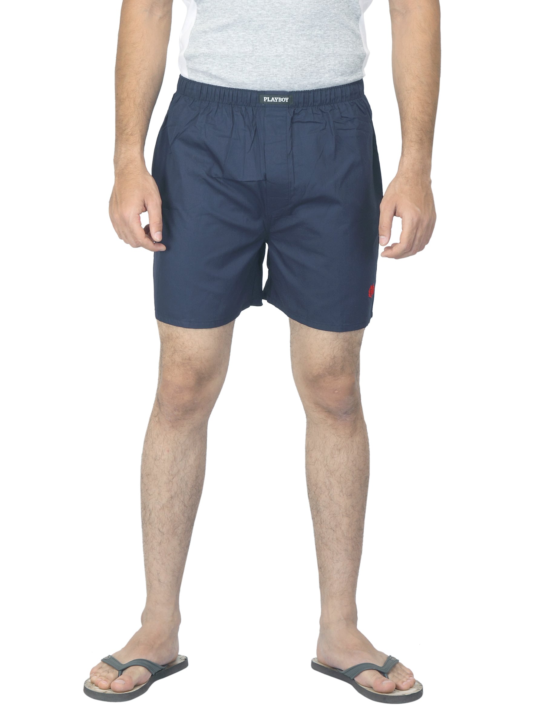 Playboy Men Navy Blue Shorts