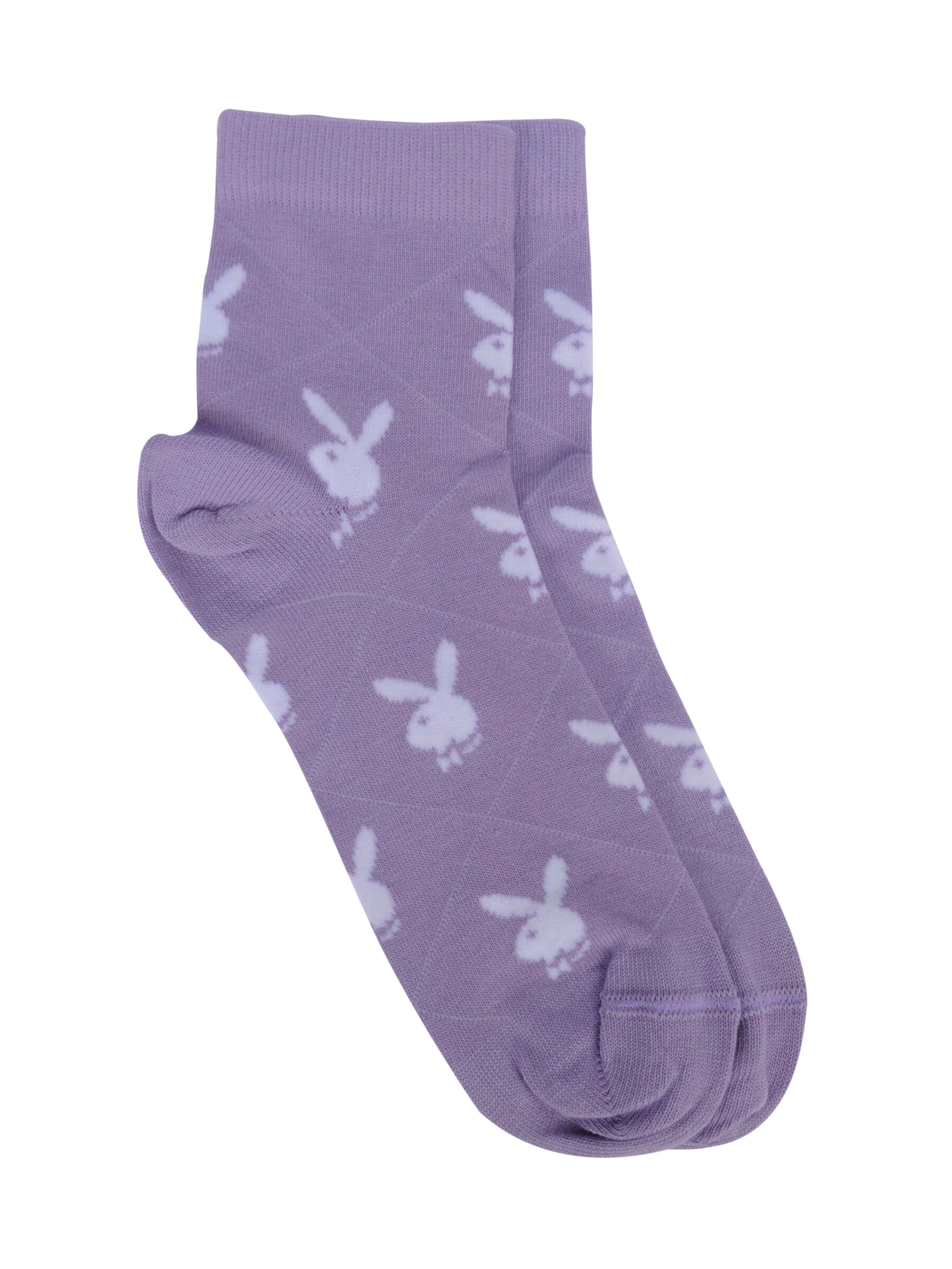 Playboy Women Playmate Lavender Ankle Socks