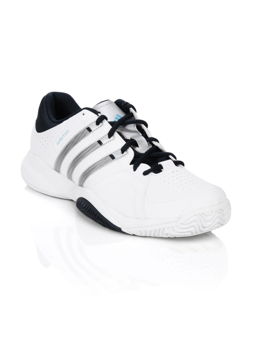 ADIDAS Men Ambition VII Stripes White Sports Shoes