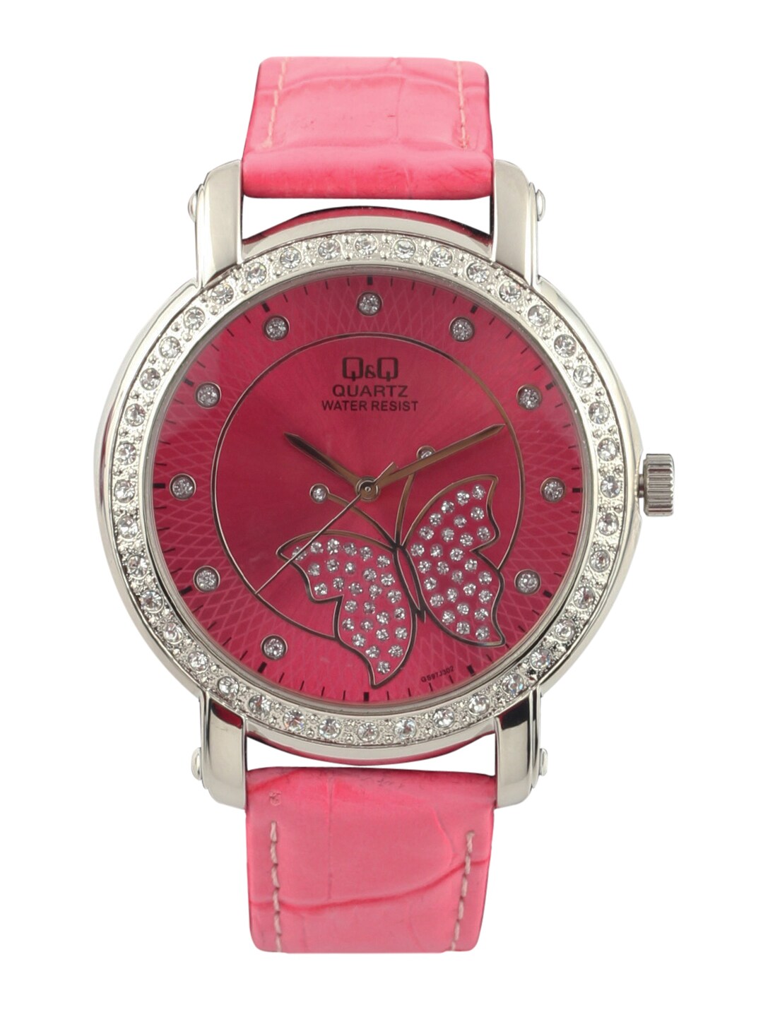 Q&Q Women Pink Dial Watch