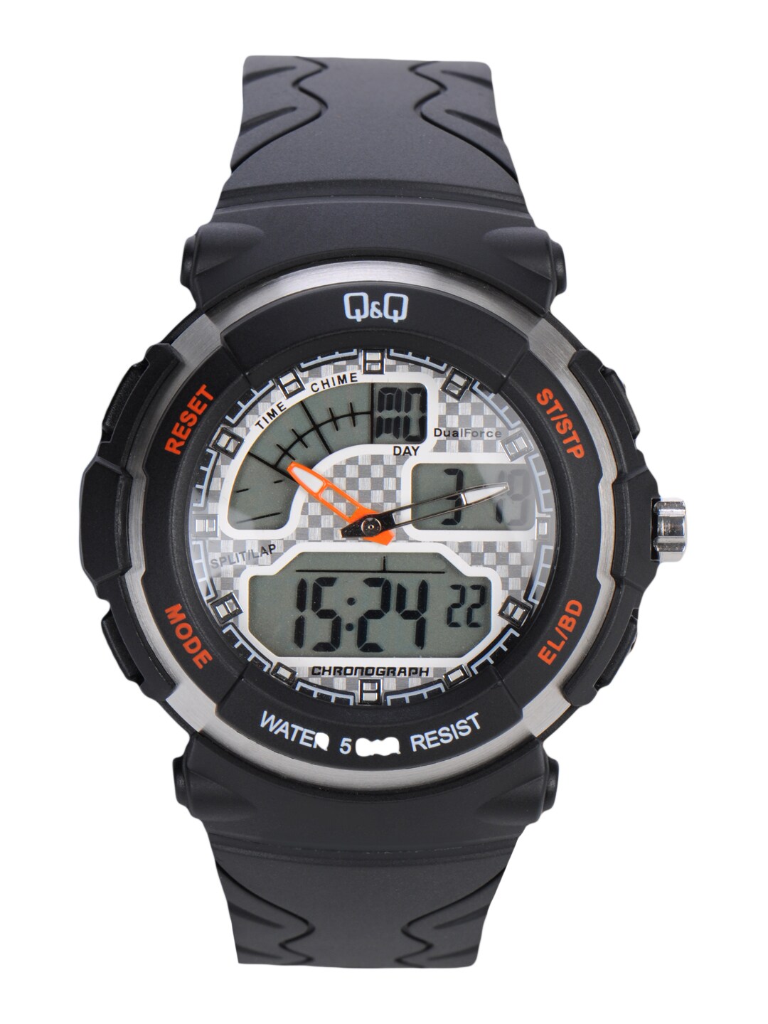 Q&Q Men Black Dial Watch M012-001
