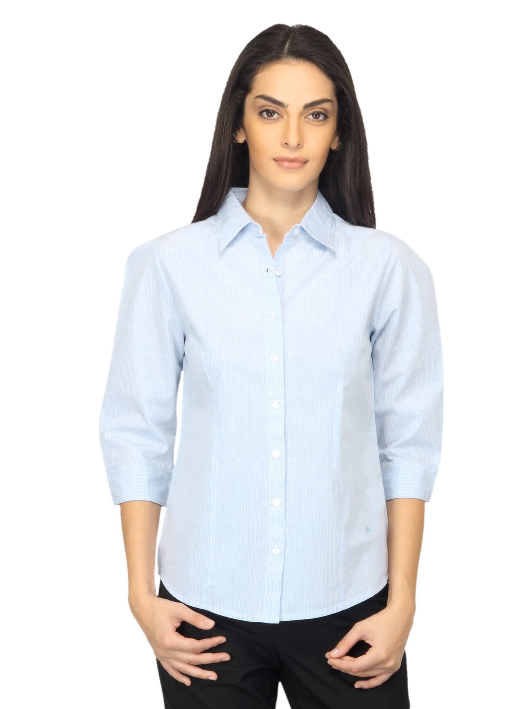 Arrow Woman Blue Striped Shirt
