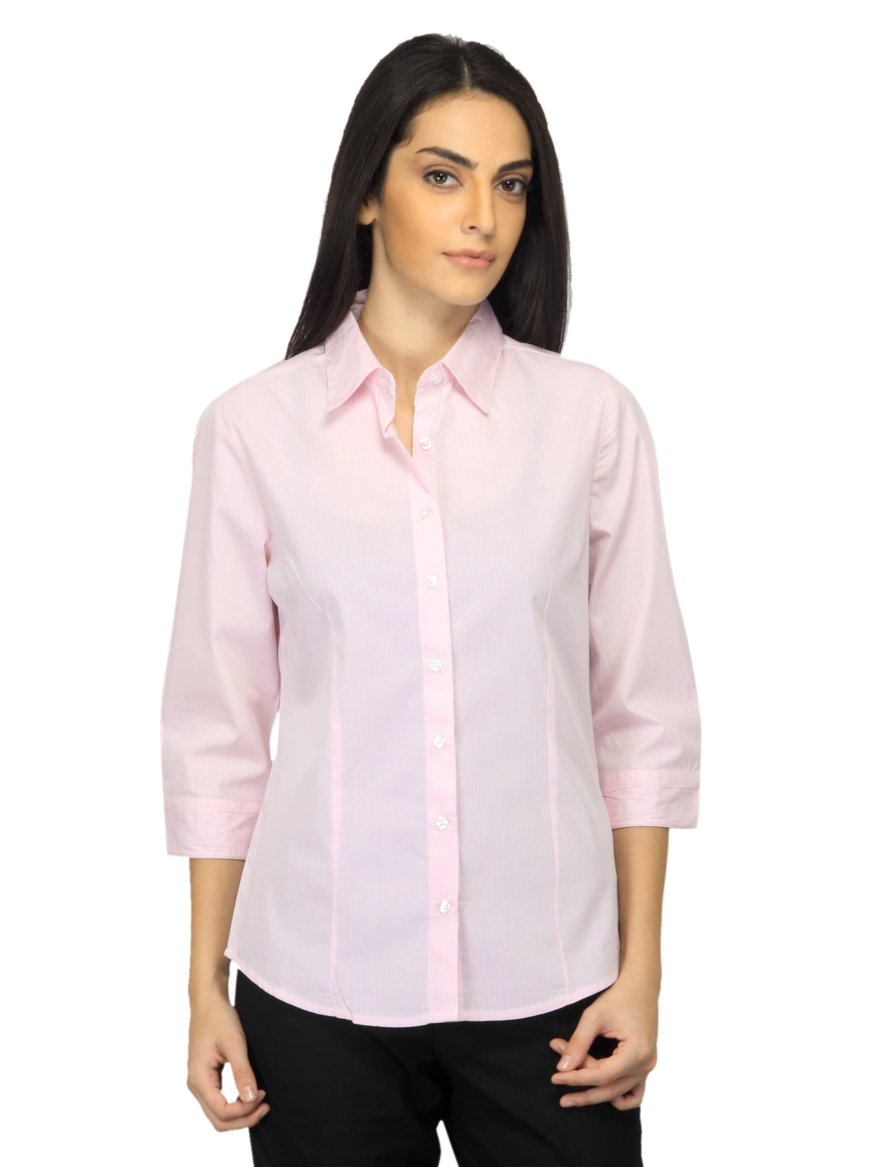 Arrow Woman Pink Stiped Shirt