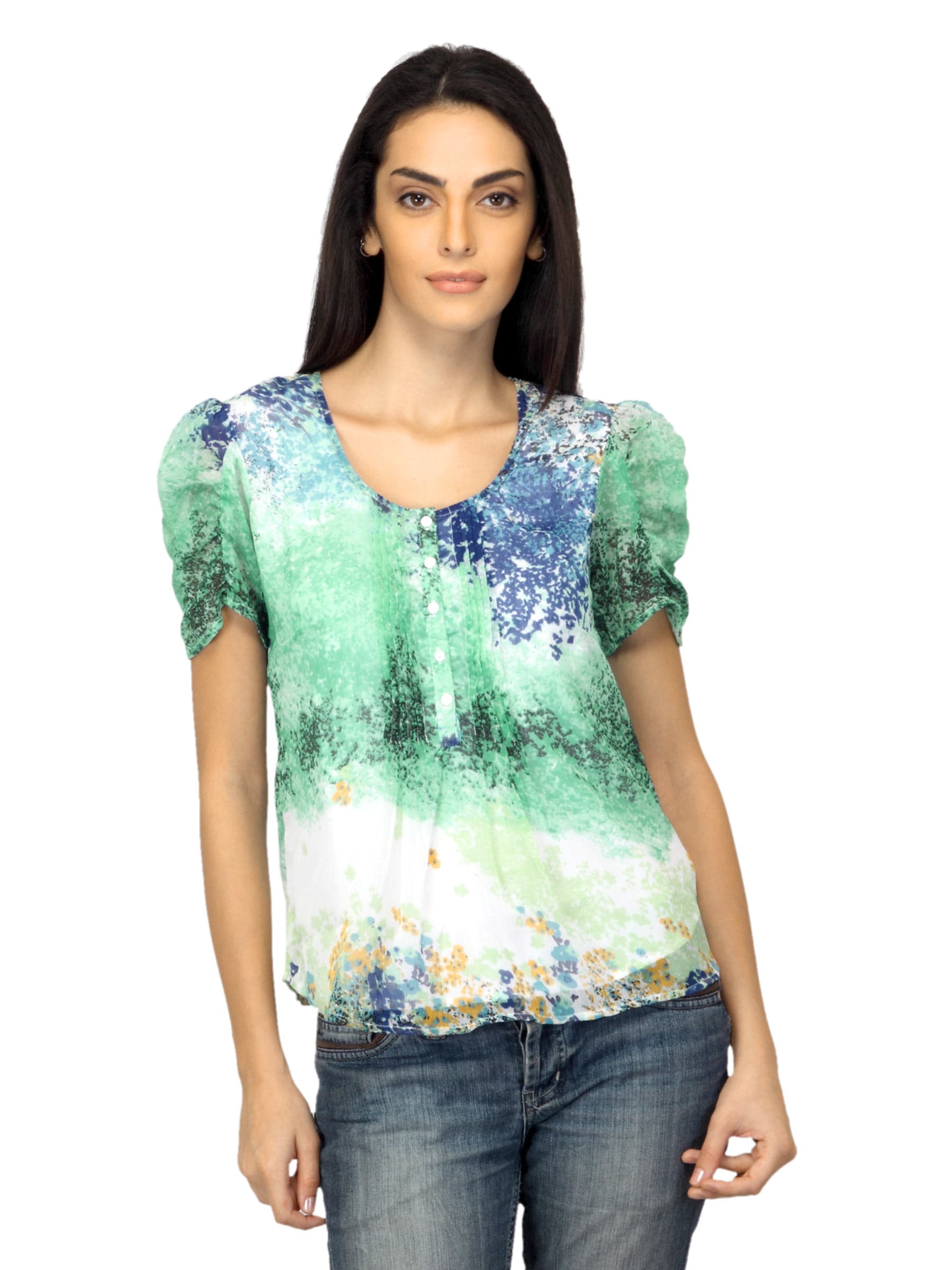 Arrow Woman Printed Multi Coloured Top