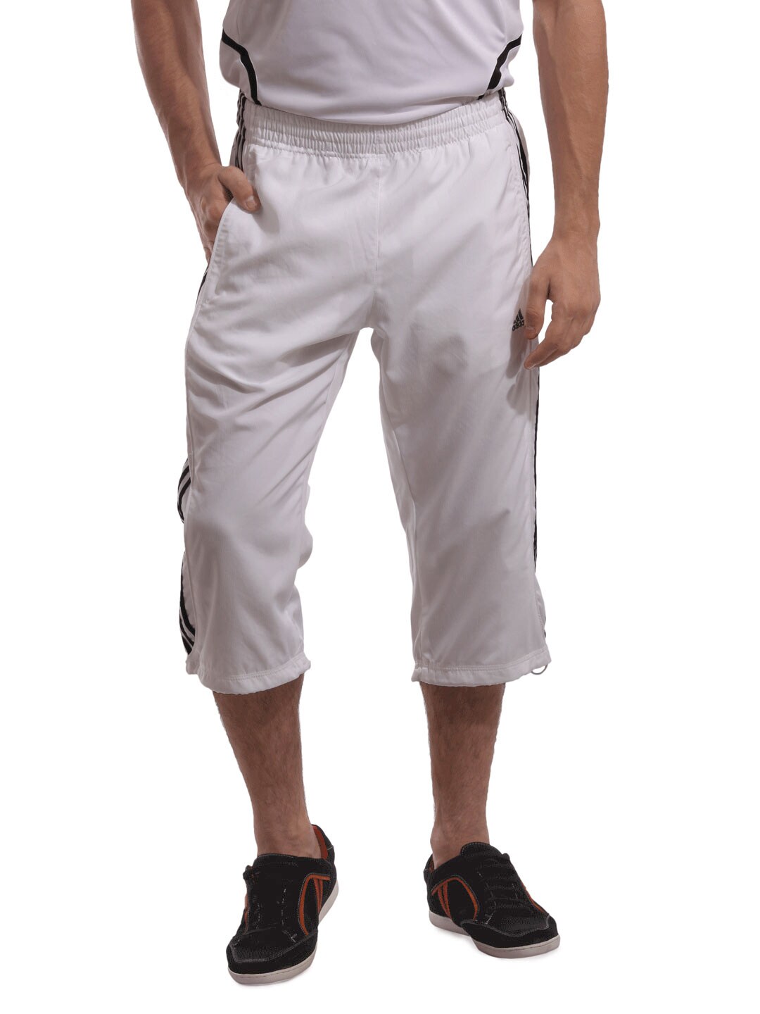 ADIDAS Men White 3/4 Length Pants