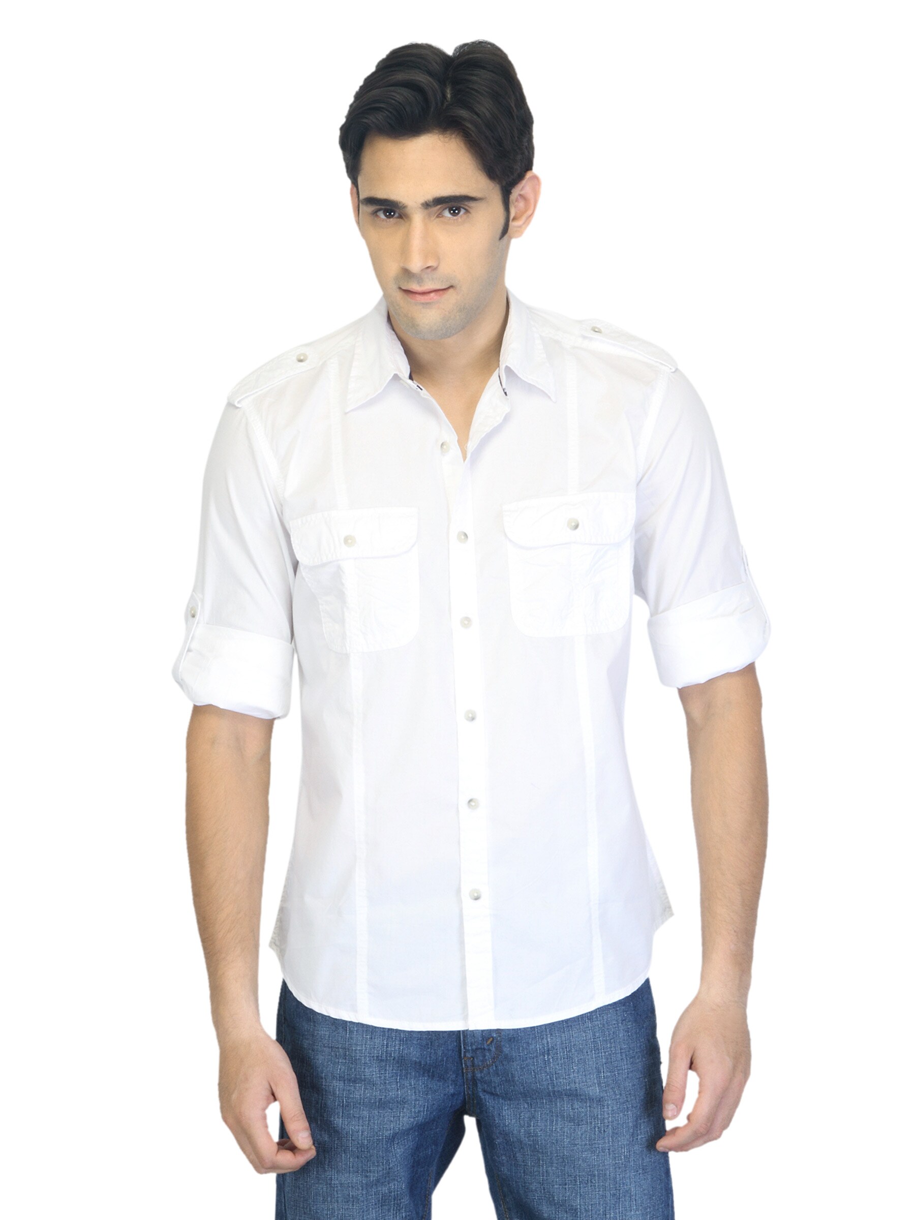 Scullers Men White Shirt