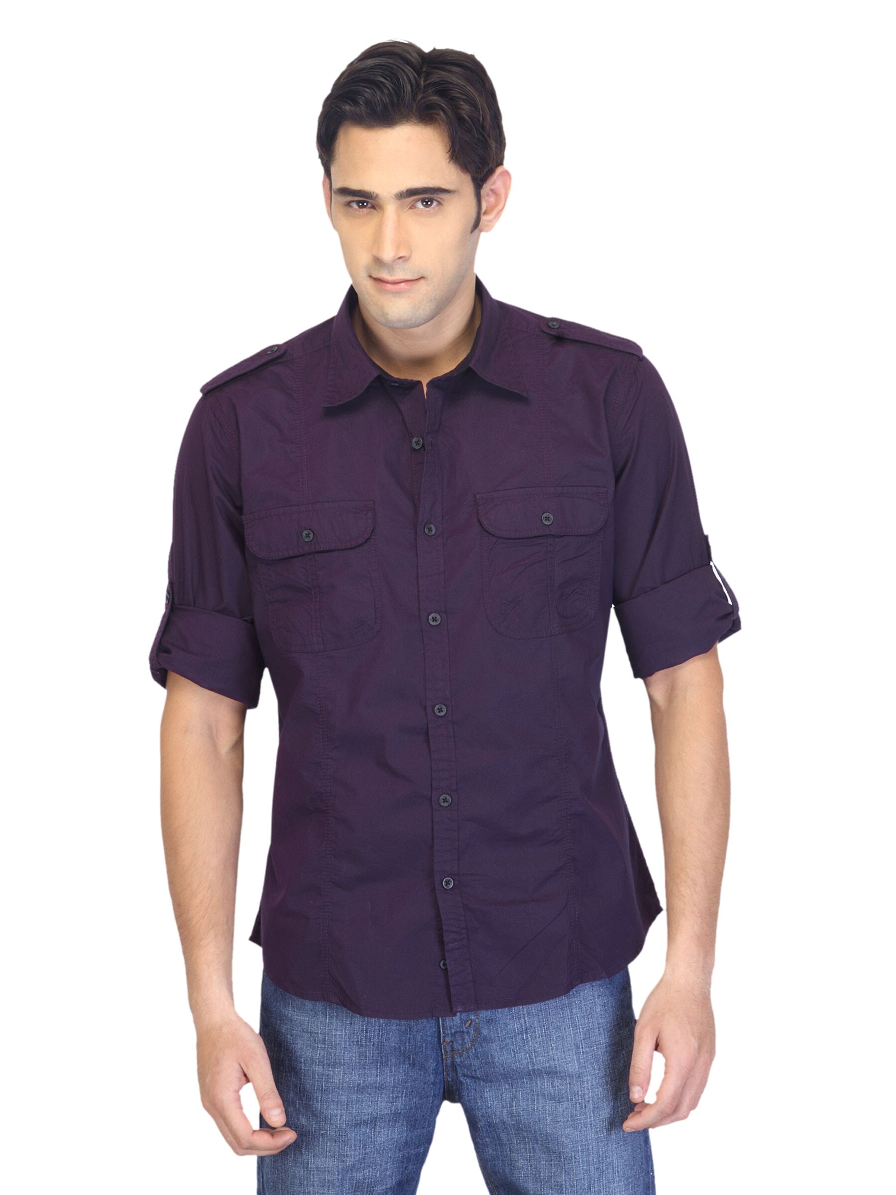 Scullers Men Purple Shirt