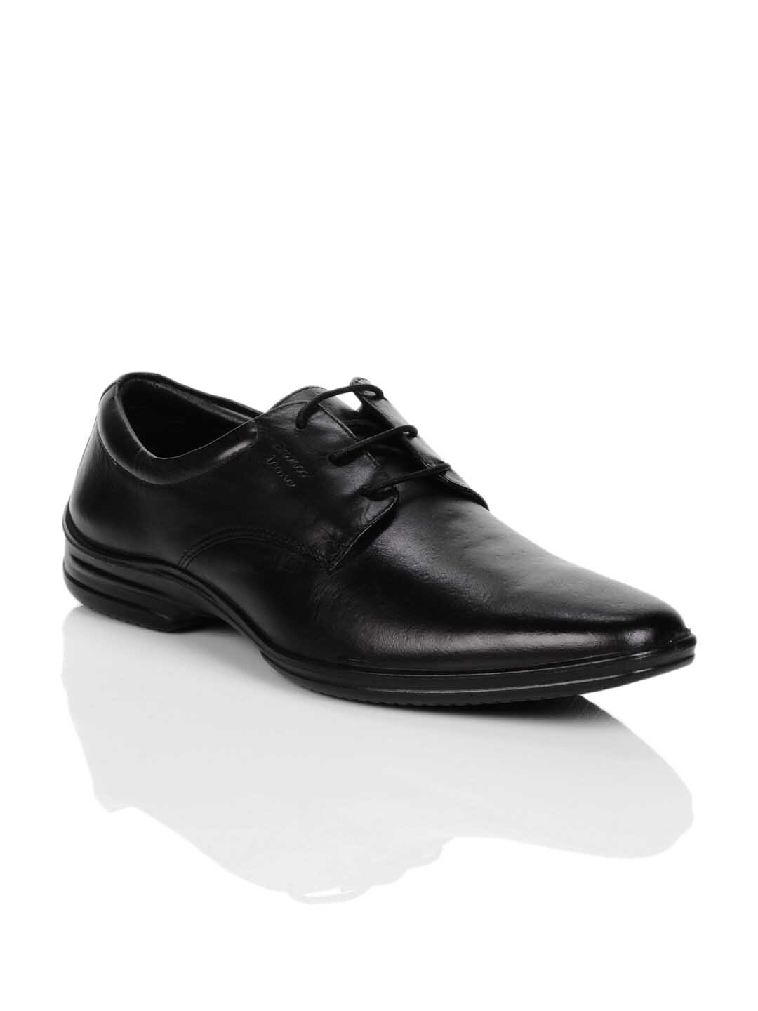 Franco Leone Men Black Formal Shoes