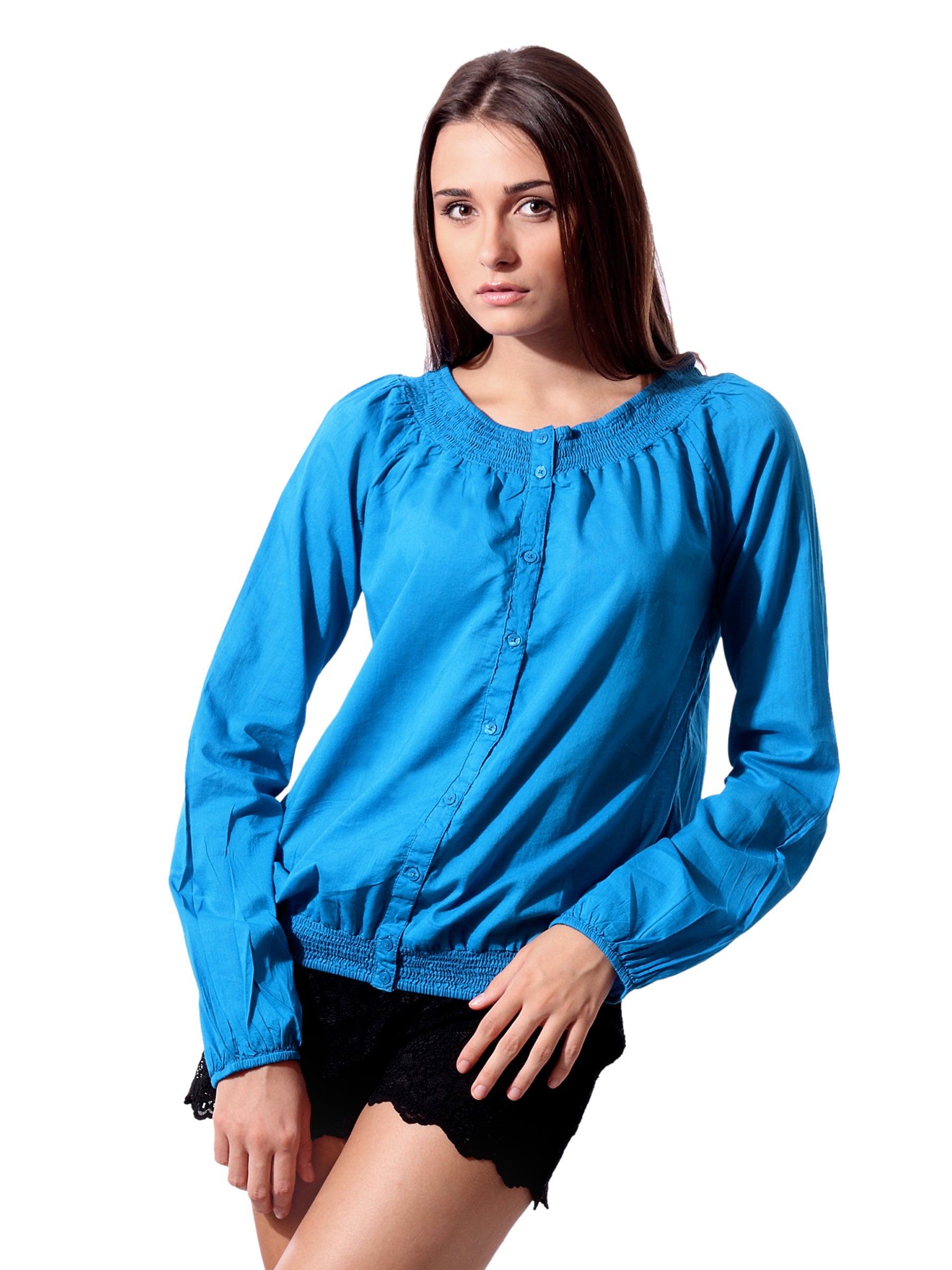 ONLY Women Smock Blue Top