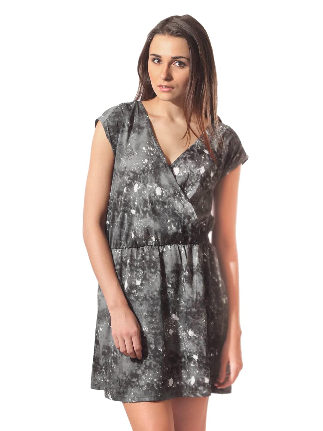 ONLY Women Toronto Grey Printed Dress