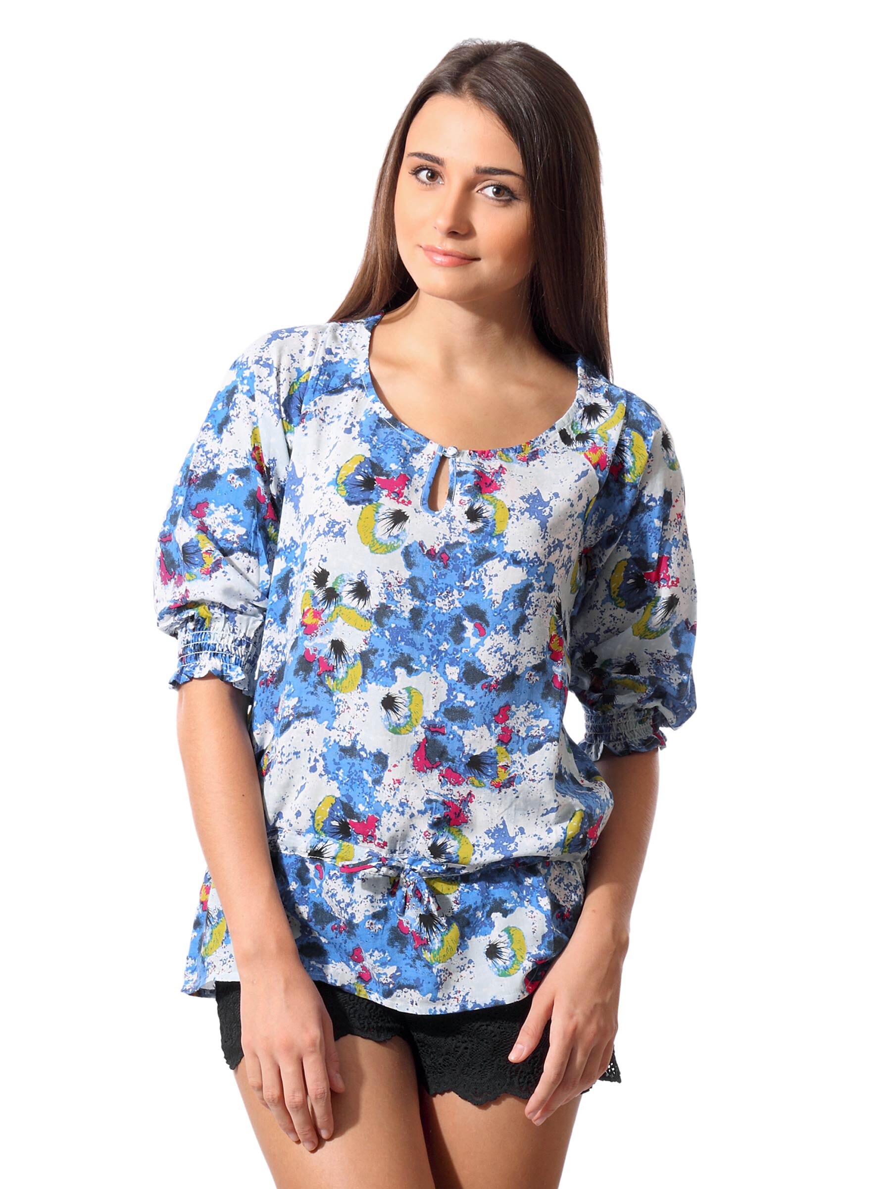 ONLY Women Blue Printed Tunic