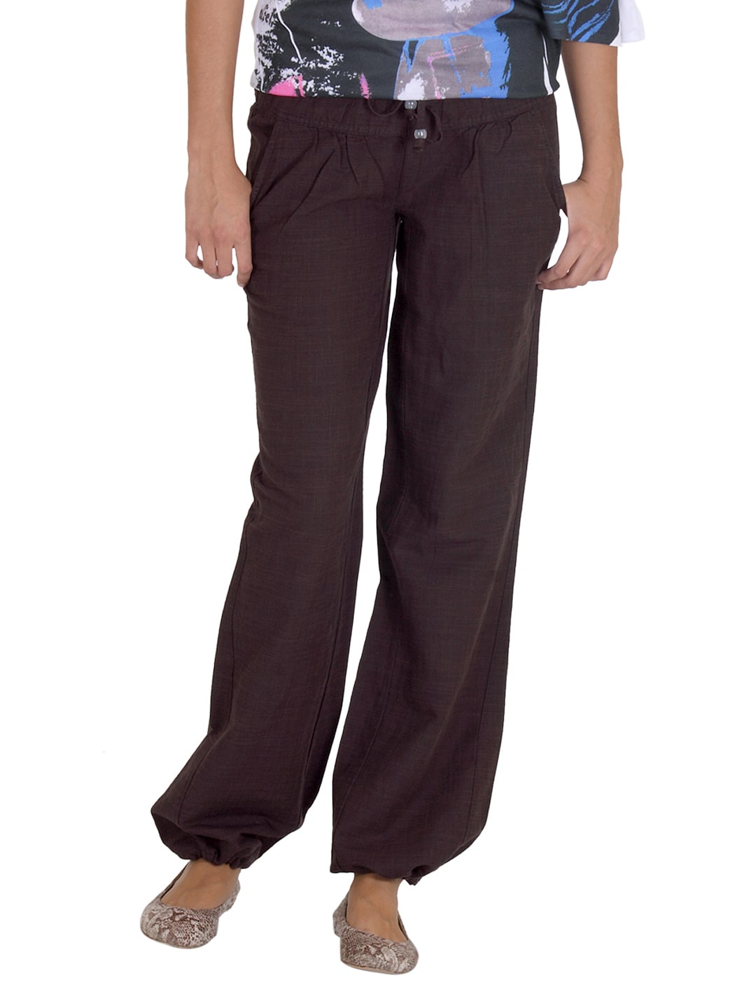 ONLY Women Brown Trousers